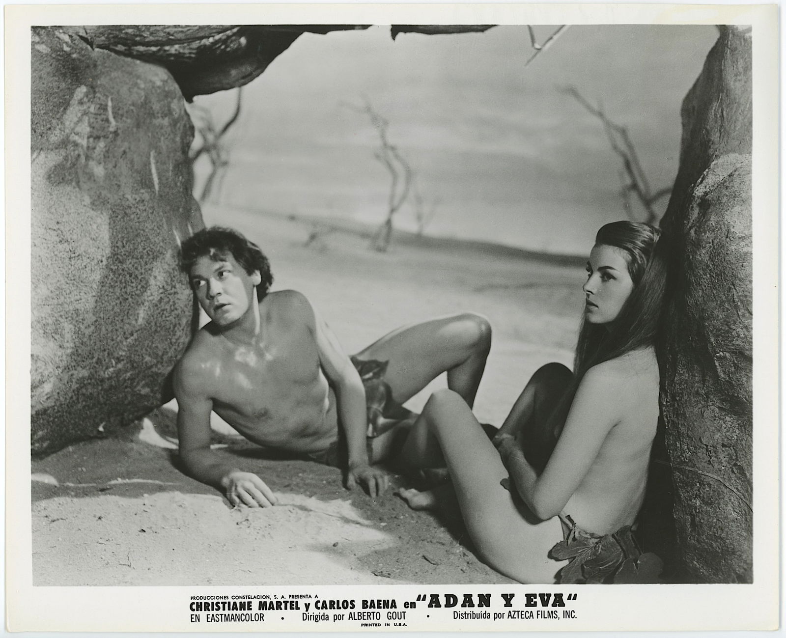 Vintage Photograph 20th C. Movie "Adan y Eva": This lot is coming from the estate of a collector in RI. We have included a quality scan to show it's actual condition. The dimensions are Approx. 10" x 8". This lot is located in Boca Raton, Fl and i