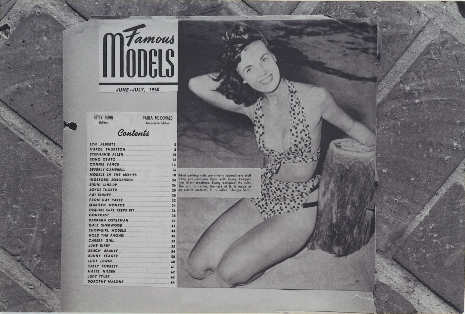 Vintage Photograph PIN-UP Bunny Yeager Archives 6" x 4": These photos 6" x 4" coming from the estate of a collector in RI. Our information they were part of the archives - estate of the Pin-Up photographer Bunny Yeager. We have included a quality scan to sh