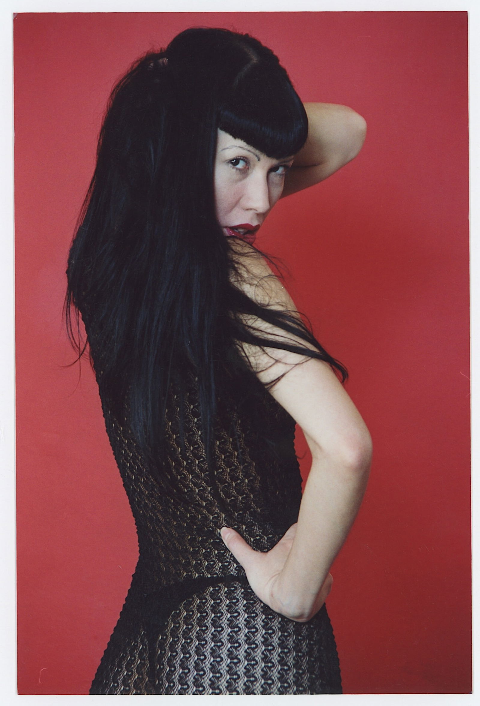 Vintage Photograph PIN-Posing UP Model Nude 6" x 4" (1 of 2)