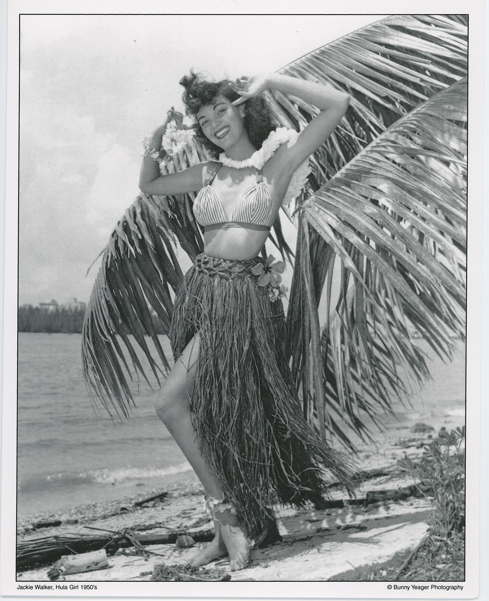 BUNNY YEAGER Vintage Pin Up Litho Model JACKIE WALKER: This lot is consigned by a collector in RI. The provenance is from Bunny Yeager's estate/archives. Linnea Eleanor "Bunny" Yeager (March 13, 1929 - May 24, 2014) was an American photographer and pin-up