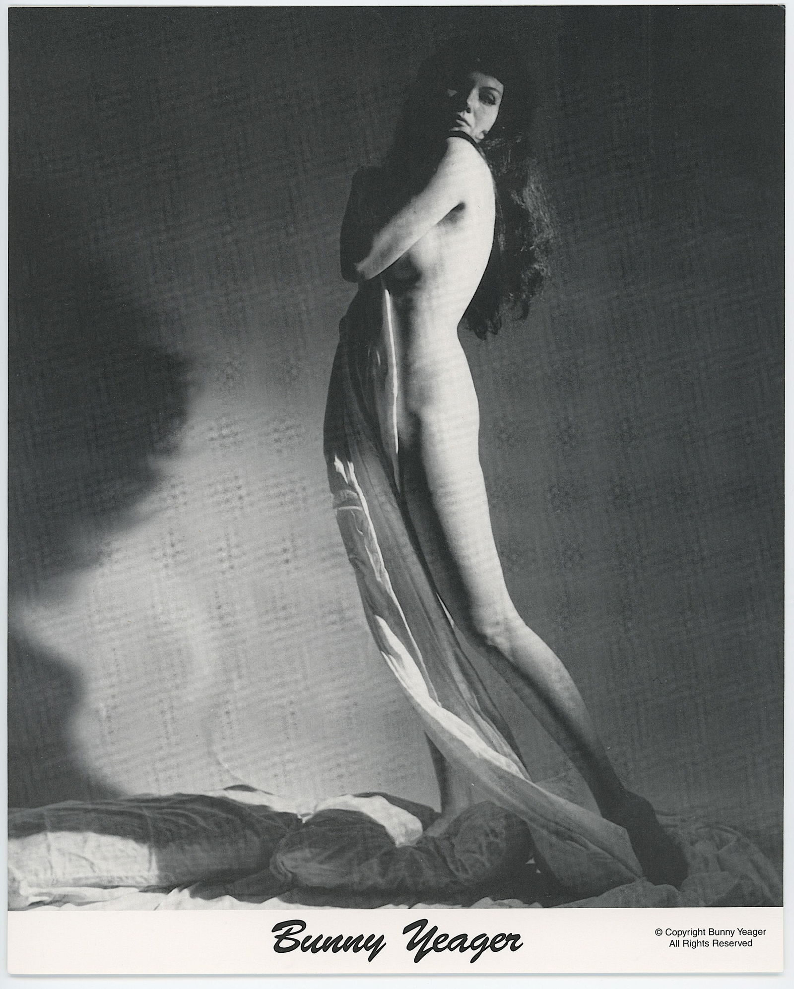 BUNNY YEAGER Vintage Pin Up Litho Model BUNNY YEAGER: This lot is consigned by a collector in RI. The provenance is from Bunny Yeager's estate/archives. Linnea Eleanor "Bunny" Yeager (March 13, 1929 - May 24, 2014) was an American photographer and pin-up