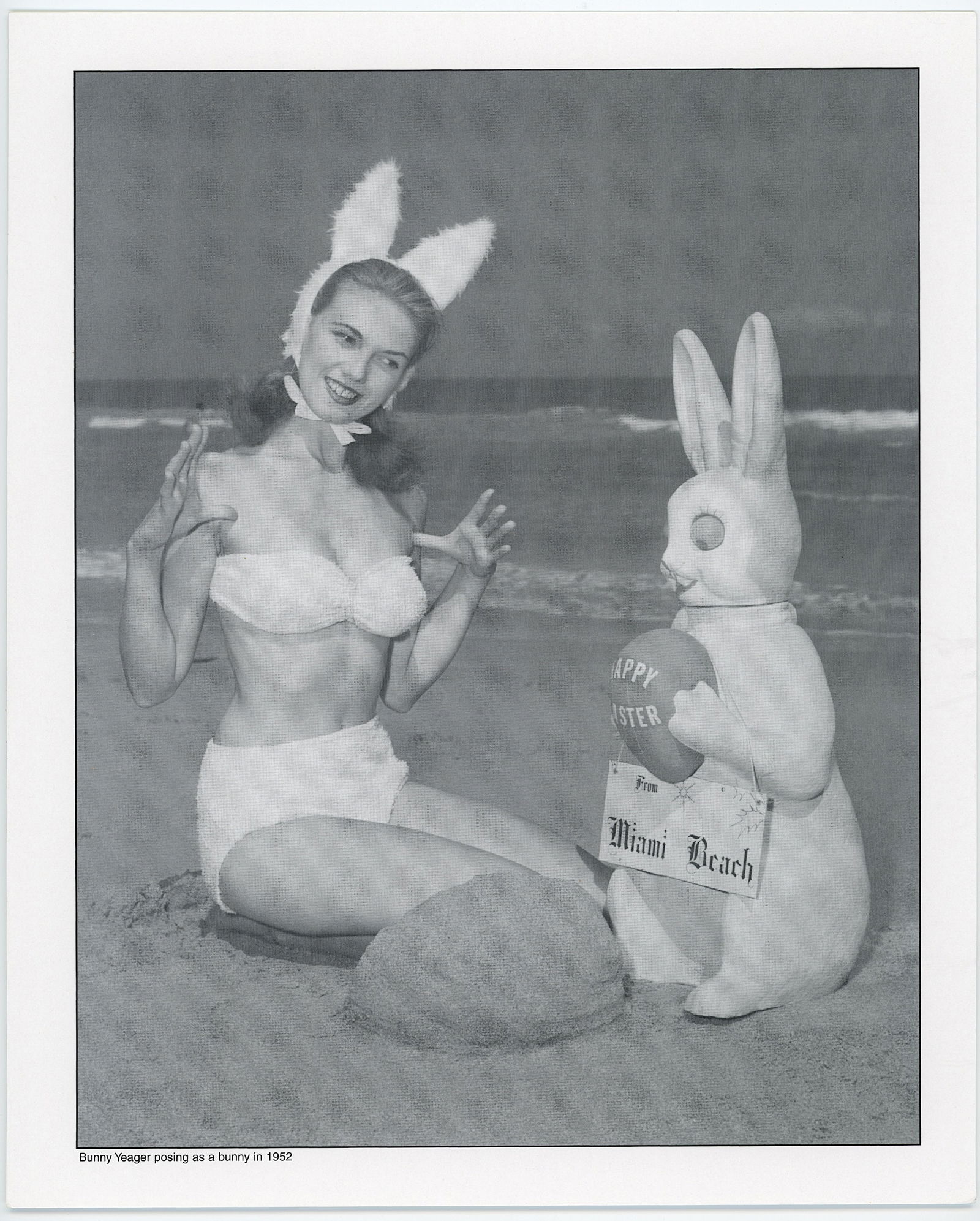 BUNNY YEAGER Vintage Pin Up Litho Model BUNNY YEAGER: This lot is consigned by a collector in RI. The provenance is from Bunny Yeager's estate/archives. Linnea Eleanor "Bunny" Yeager (March 13, 1929 - May 24, 2014) was an American photographer and pin-up