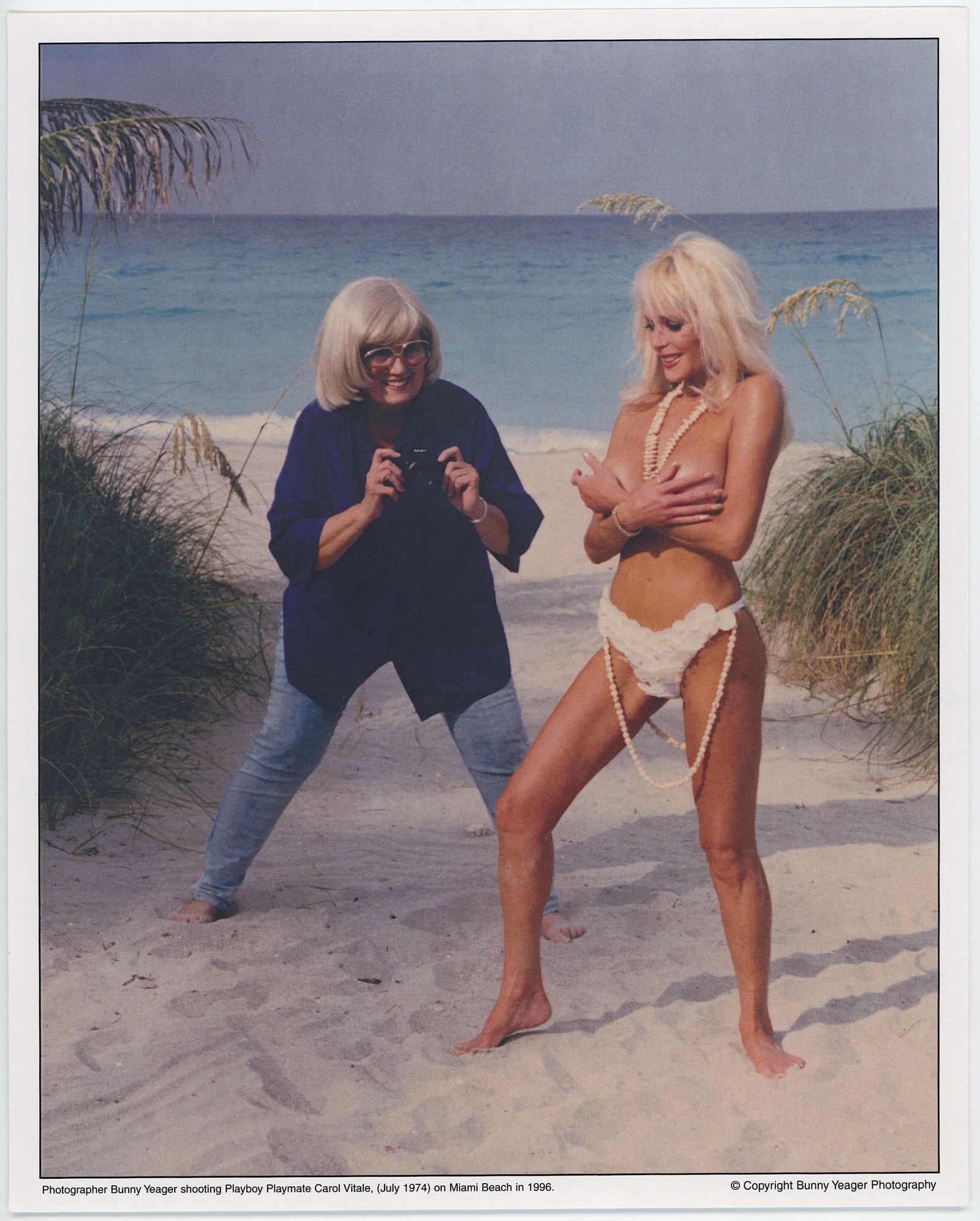 BUNNY YEAGER Vintage Pin Up Litho Model CAROL VITALE: This lot is consigned by a collector in RI. The provenance is from Bunny Yeager's estate/archives. Linnea Eleanor "Bunny" Yeager (March 13, 1929 - May 24, 2014) was an American photographer and pin-up