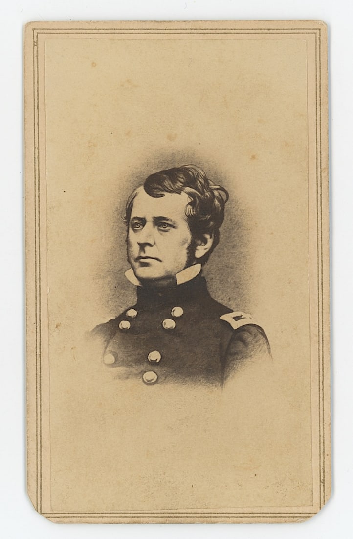 Antique Scarce CDV Ca. 1860s Brigadier- General JOSEPH HOOKER Civil War (1 of 2)