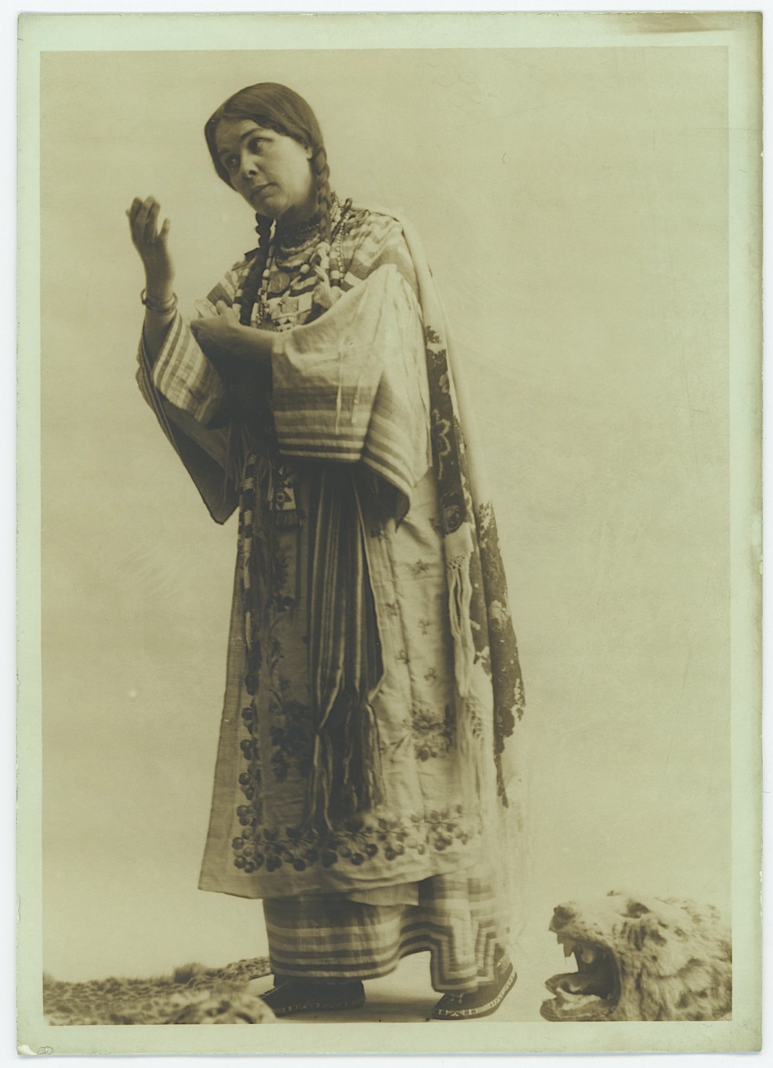 Vintage Photo Native American Woman Dancing by HARMON PERCY MARBLE (1 of 2)