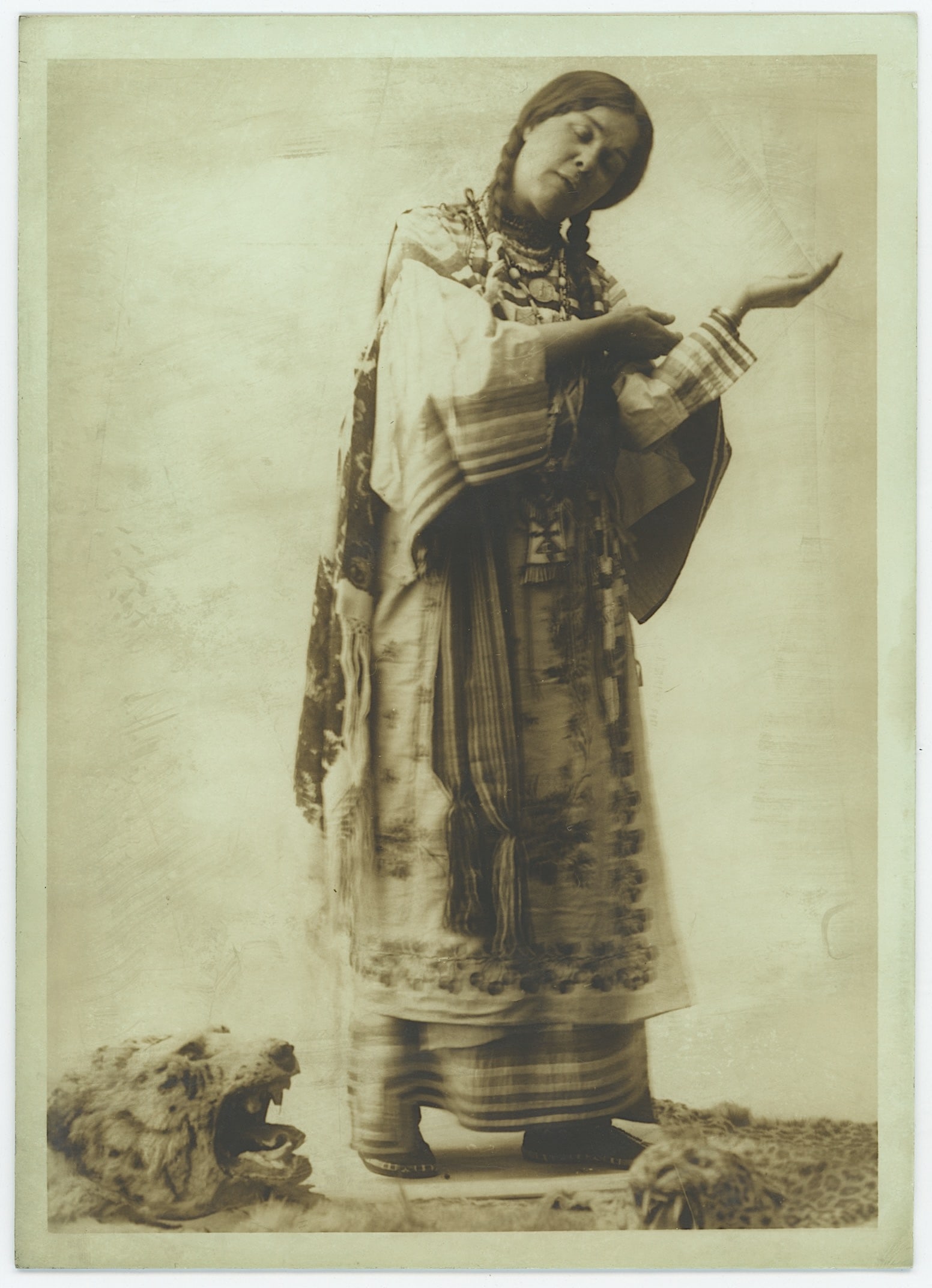 Vintage Photo Native American Woman Dancing by HARMON PERCY MARBLE (1 of 2)