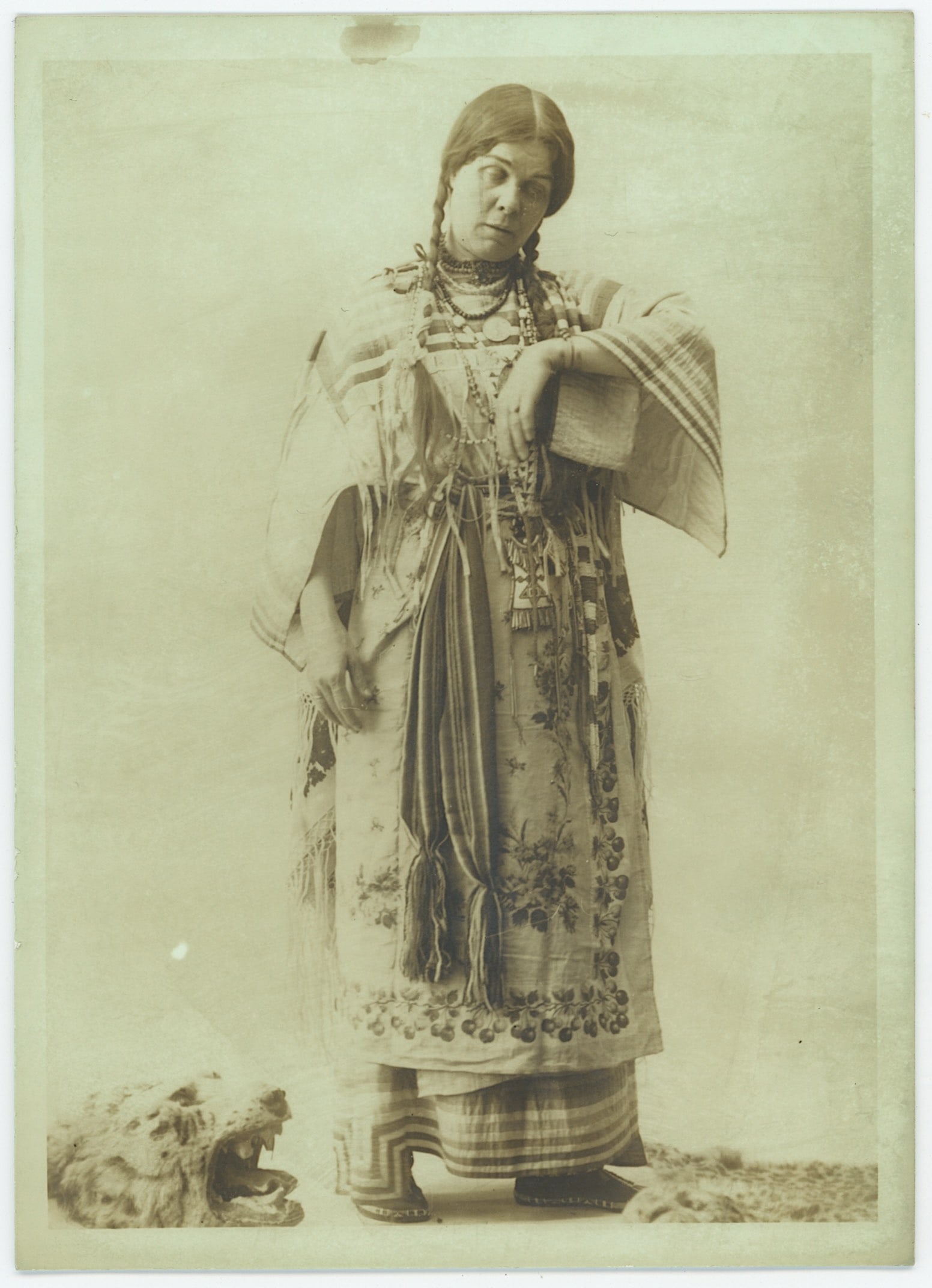 Vintage Photo Native American Woman Dancing by HARMON PERCY MARBLE (1 of 2)