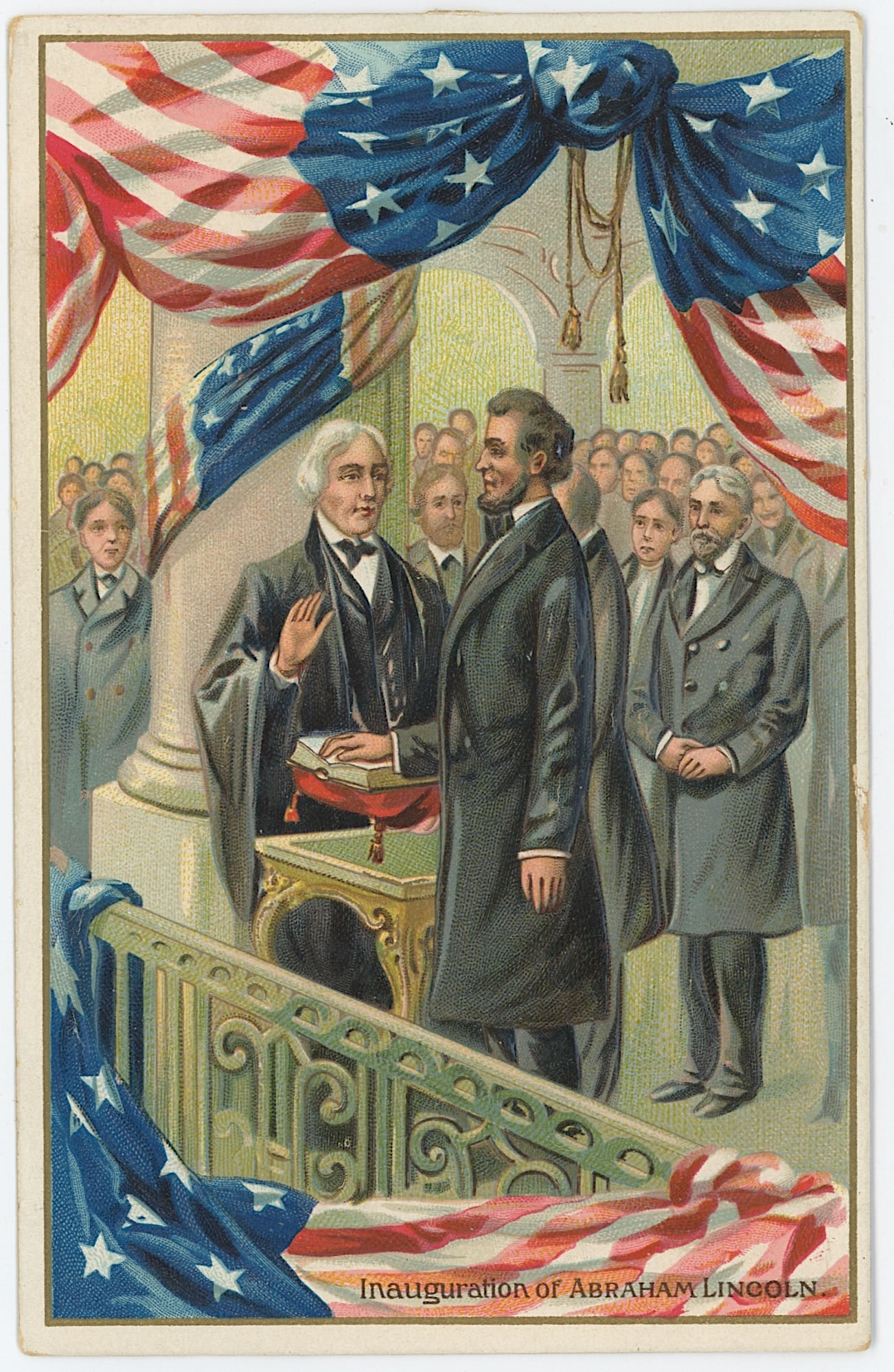 Vintage Original Postcard ABRAHAM LINCOLN (1 of 2)