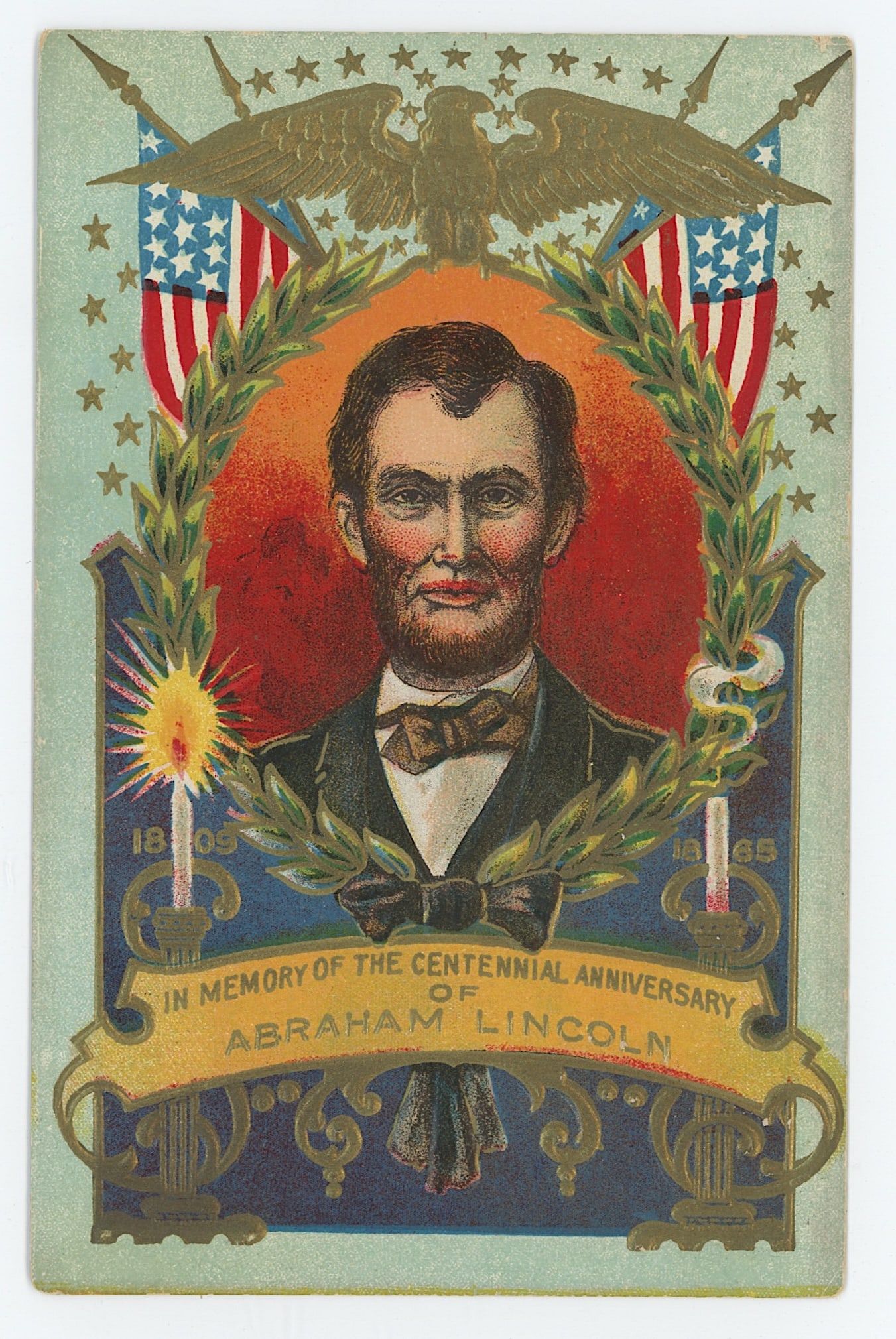Vintage Original Postcard ABRAHAM LINCOLN (1 of 2)