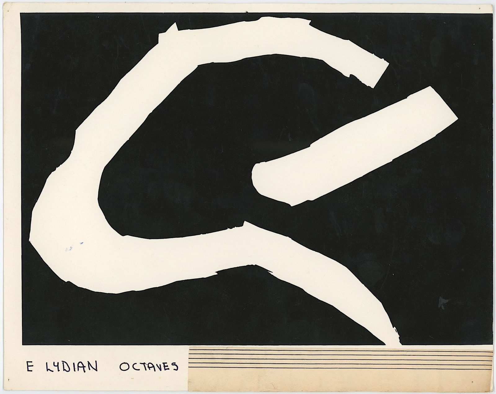 Vintage Print Abstraction Print Screen or Photo (? ) Manner of DIEBENKORN (?): This quality print is unsigned, artist from the 20th C. to be researched. The provenance is from the estate of Mr. Ira Licht (1938–2023) — a distinguished art historian, curator, and museum direct