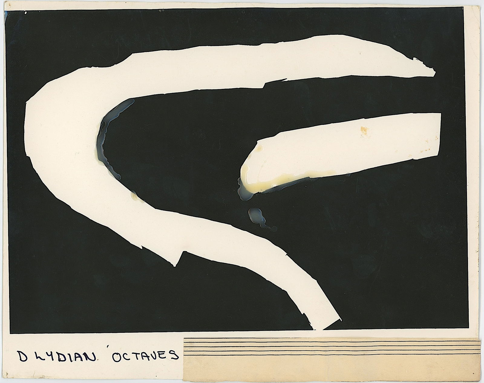 Vintage Print Abstraction Print Screen or Photo (? ) Manner of DIEBENKORN (?): This quality print is unsigned, artist from the 20th C. to be researched. The provenance is from the estate of Mr. Ira Licht (1938–2023) — a distinguished art historian, curator, and museum direct