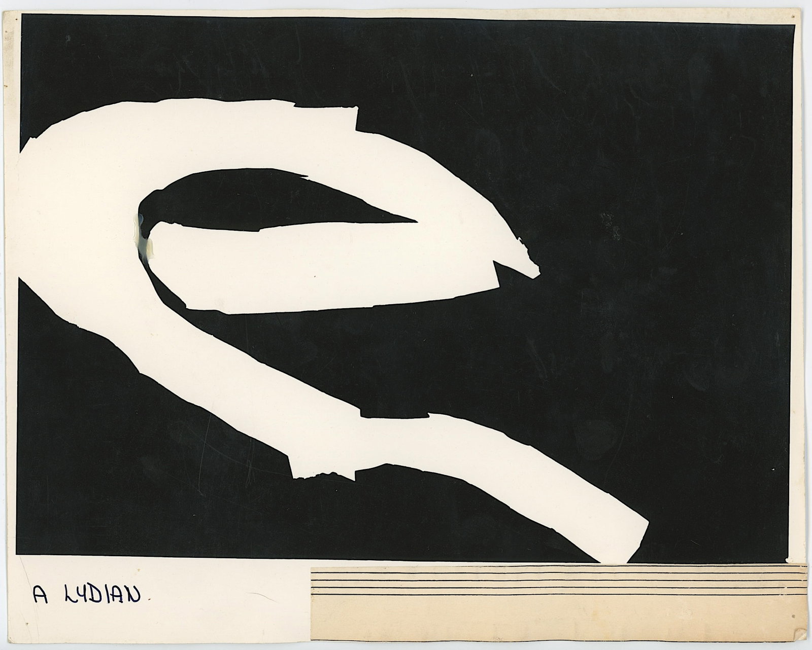 Vintage Print Abstraction Print Screen or Photo (? ) Manner of DIEBENKORN (?) (1 of 1)