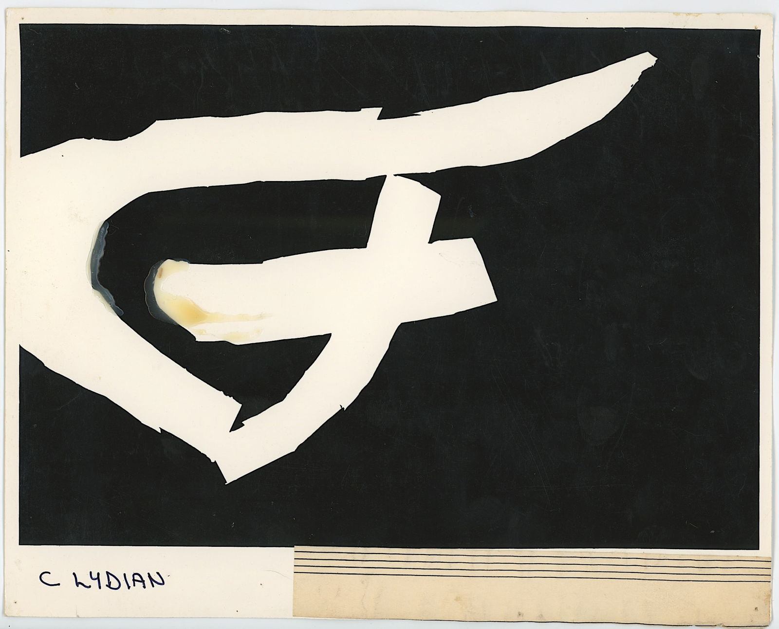 Vintage Print Abstraction Print Screen or Photo (? ) Manner of DIEBENKORN (?): This quality print is unsigned, artist from the 20th C. to be researched. The provenance is from the estate of Mr. Ira Licht (1938–2023) — a distinguished art historian, curator, and museum direct