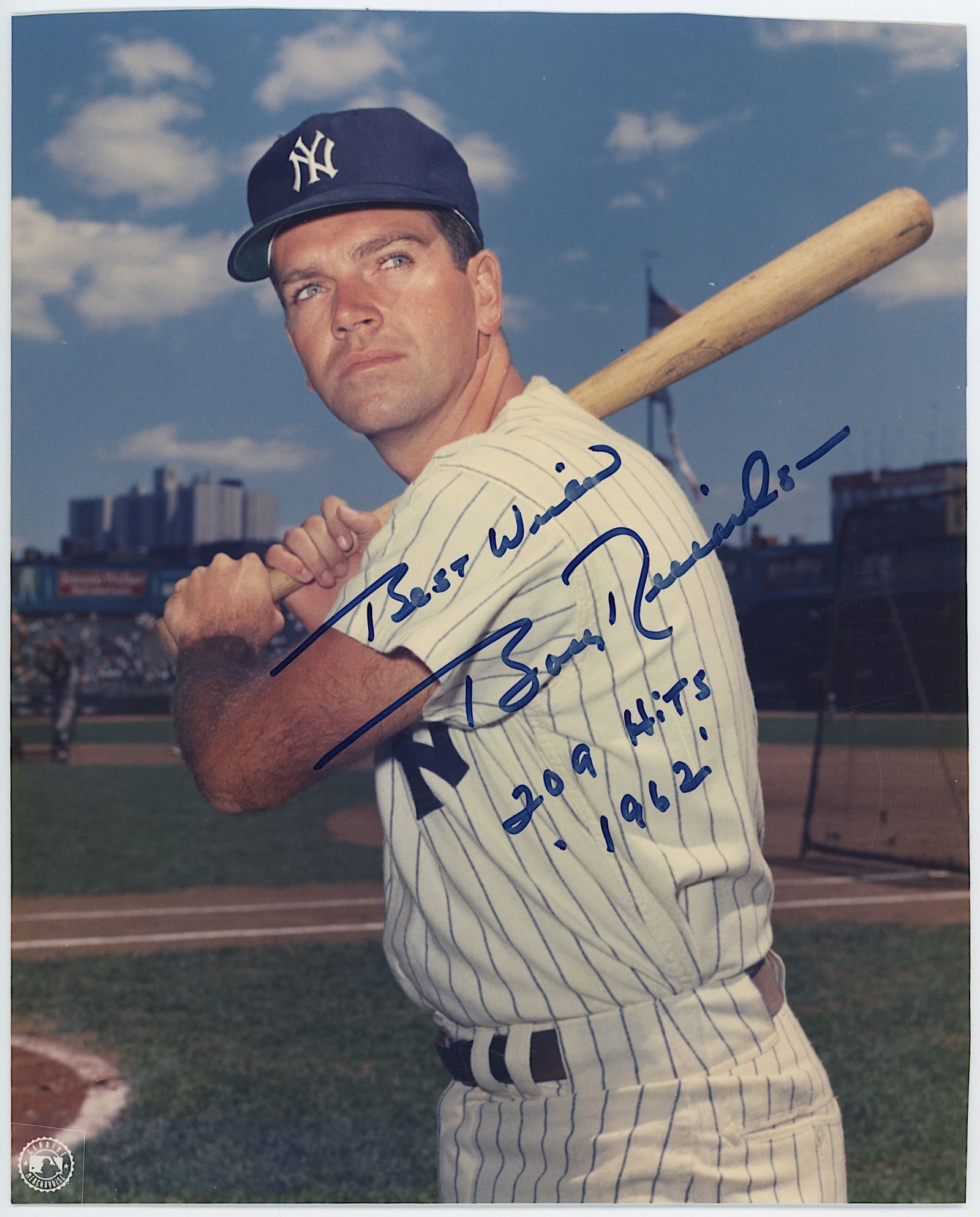 Bobby Richardson Autographed 8x10 Baseball Photograph (1 of 2)