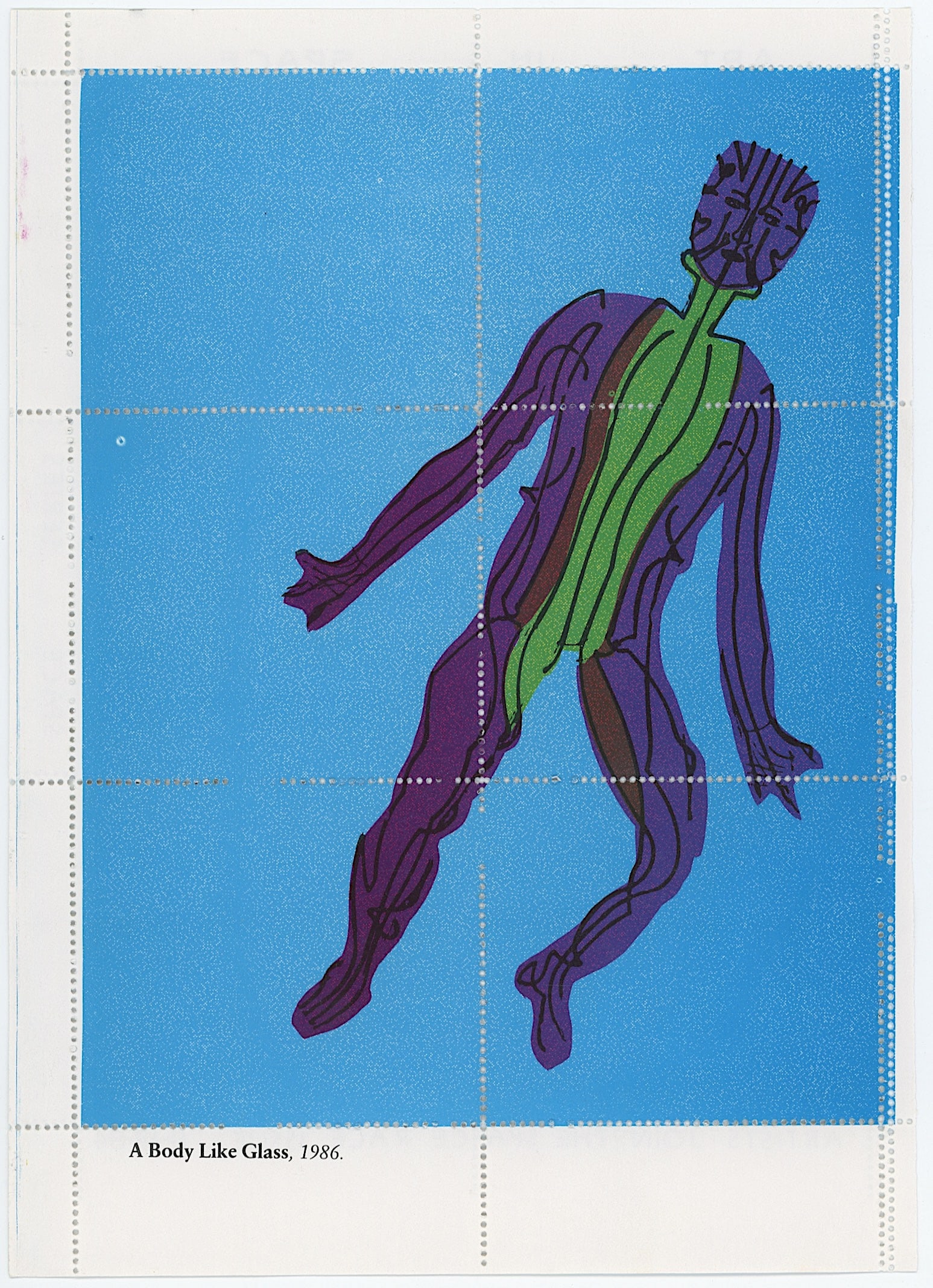 GINNY LLOYD Vintage Original Inter DADA 84 Stamps Design (1 of 2)