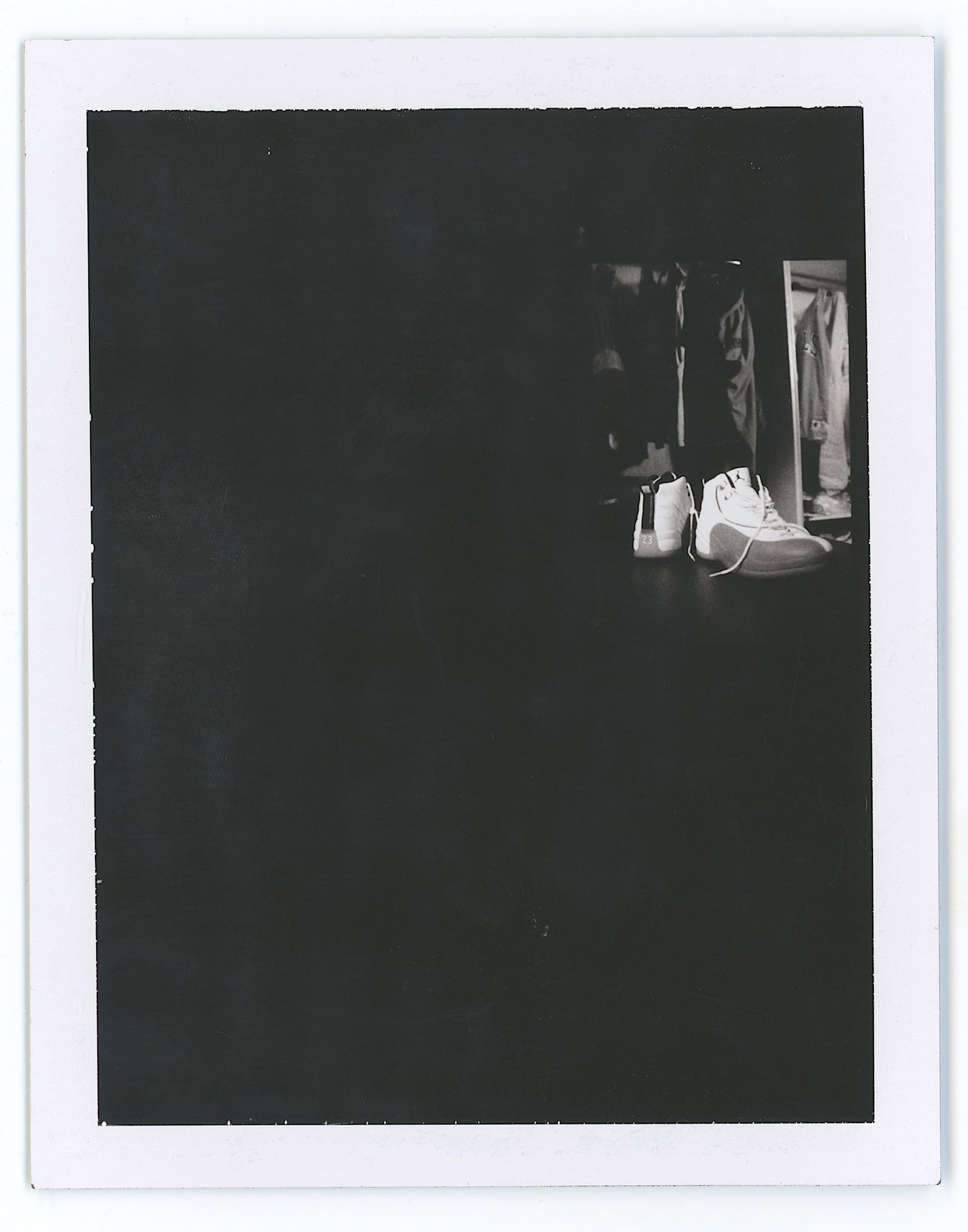 BARRY ELZ Original Photo Polaroid - MICHAEL JORDAN LOCKER - (1 of 2)