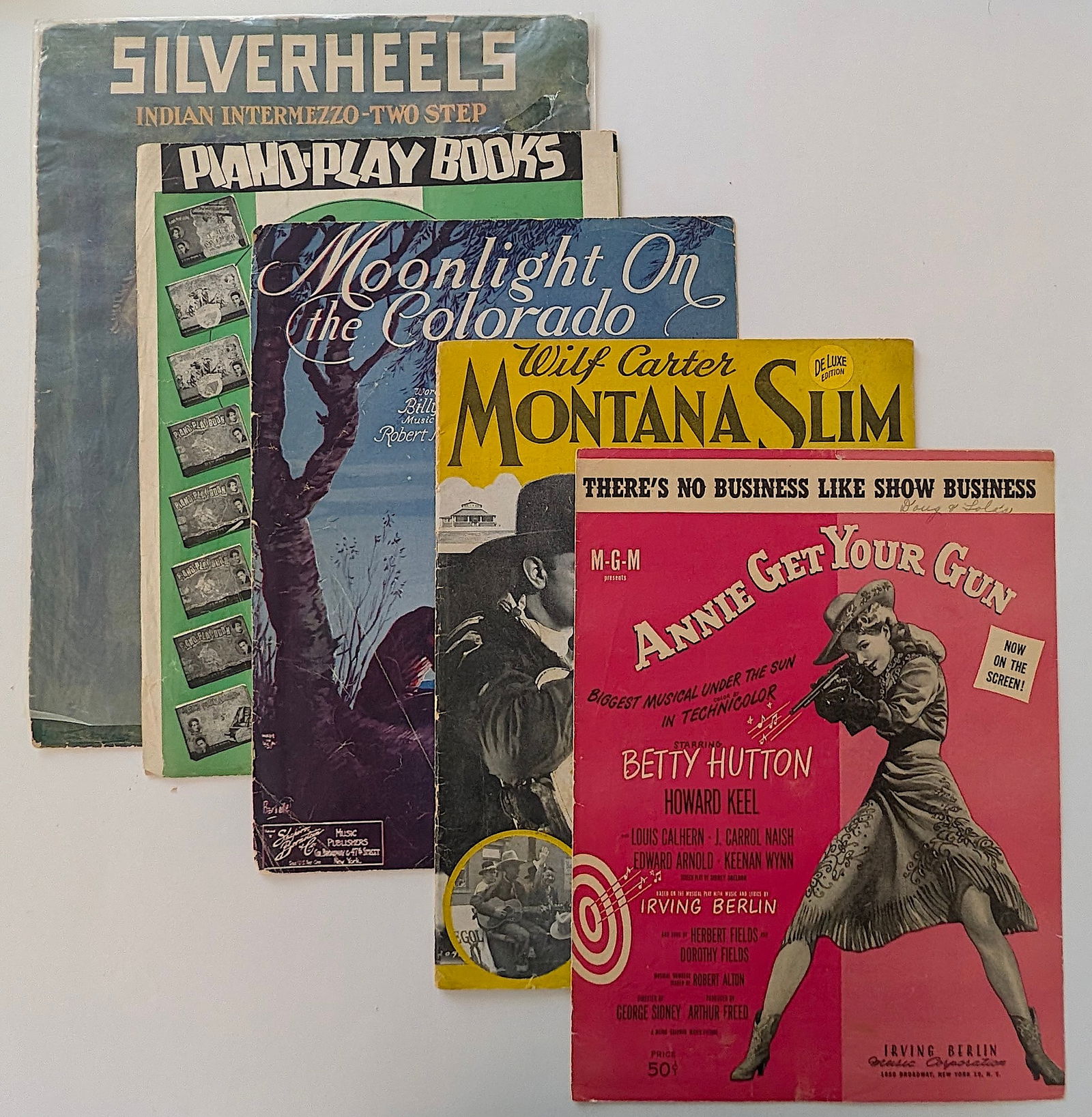 Wonderful Set of 5 Vintage Sheet Music - OPP!! (1 of 1)