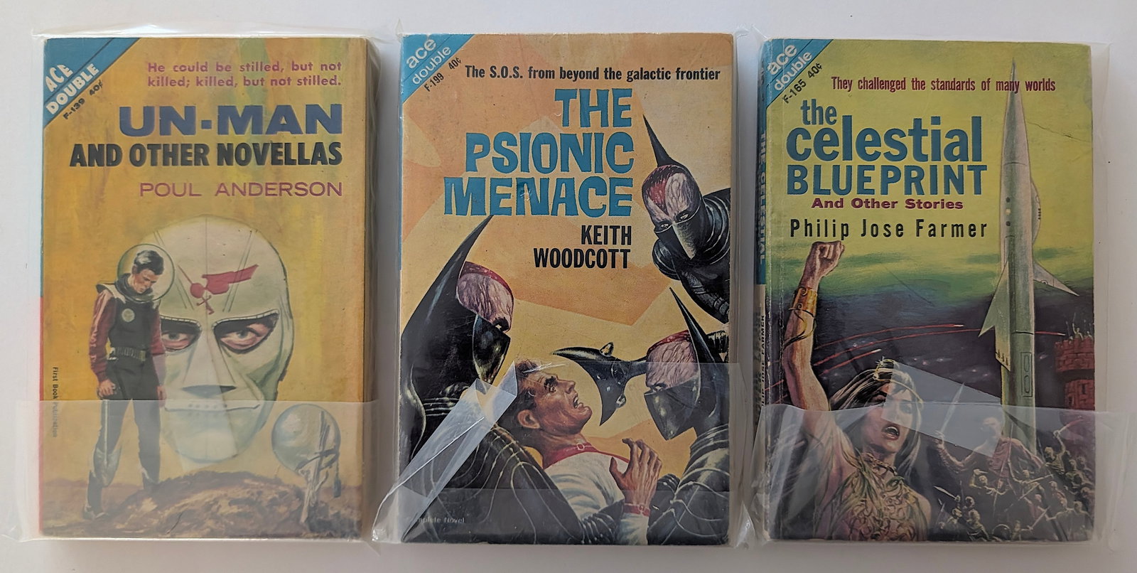 Vintage Set 3 ACE Double Pocket Books - Rare and Collectibles (1 of 2)