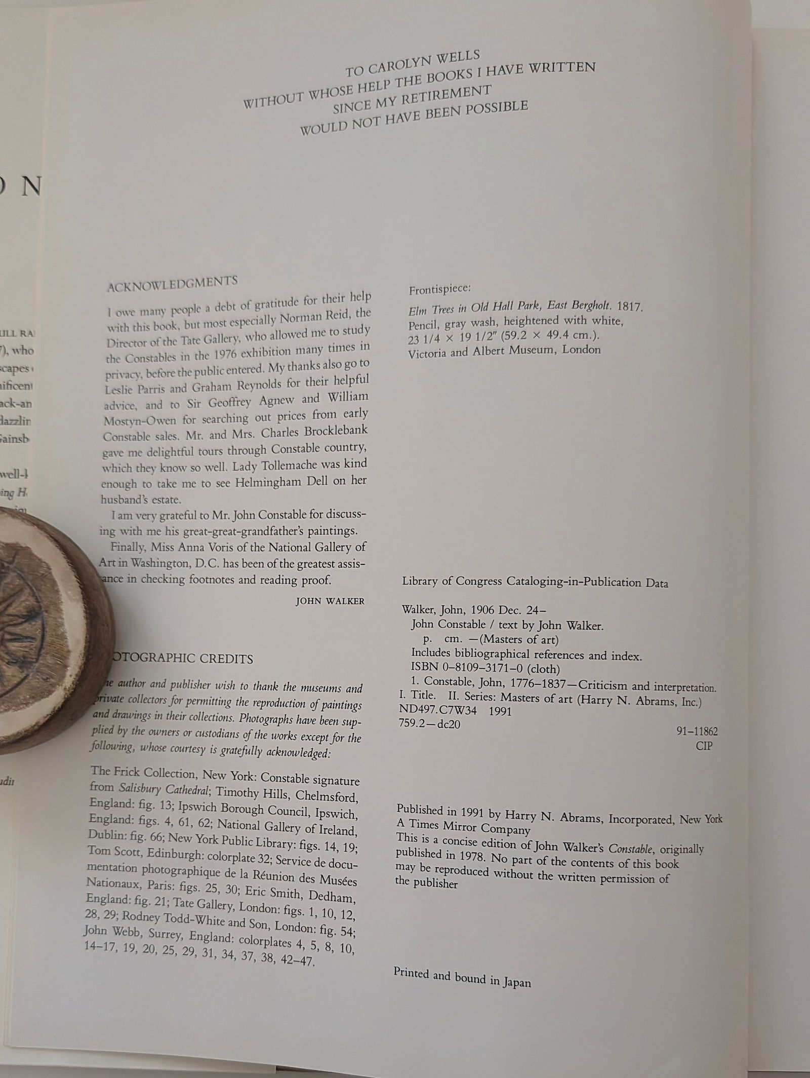 Book titled "Constable" written by John Walker - 4