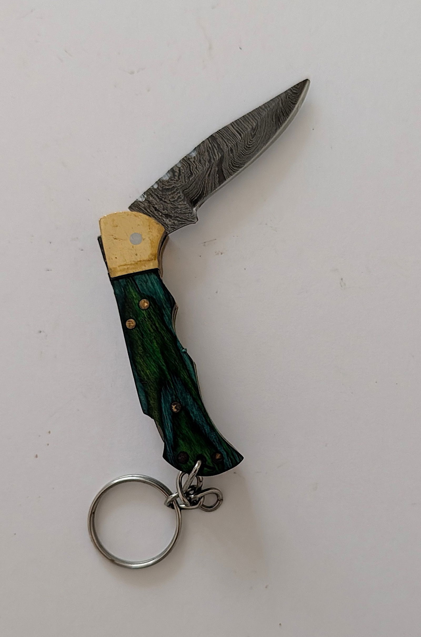 Handcrafted Heirloom Damascus Steel Knife with Leather Sheath OPP! (1 of 2)