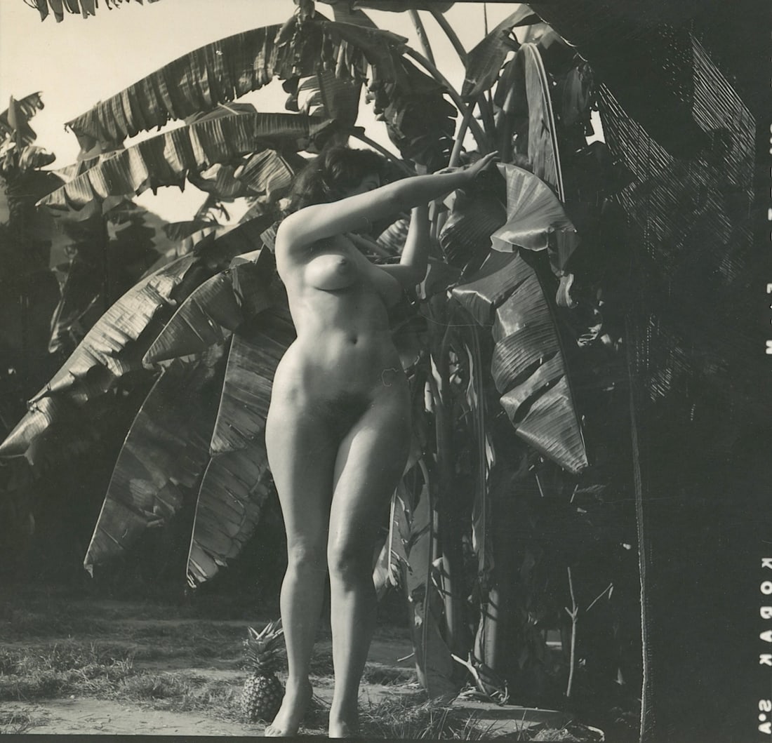 ANDRÉ DE DIENES Vintage Photo 1950s-1960s Nude Study: The provenance of this photo is from the estate/archives of notable photographer André de Dienes (Hungarian 1913 - 1986) in CA. André de Dienes is a well-known photographer, especially recognized fo