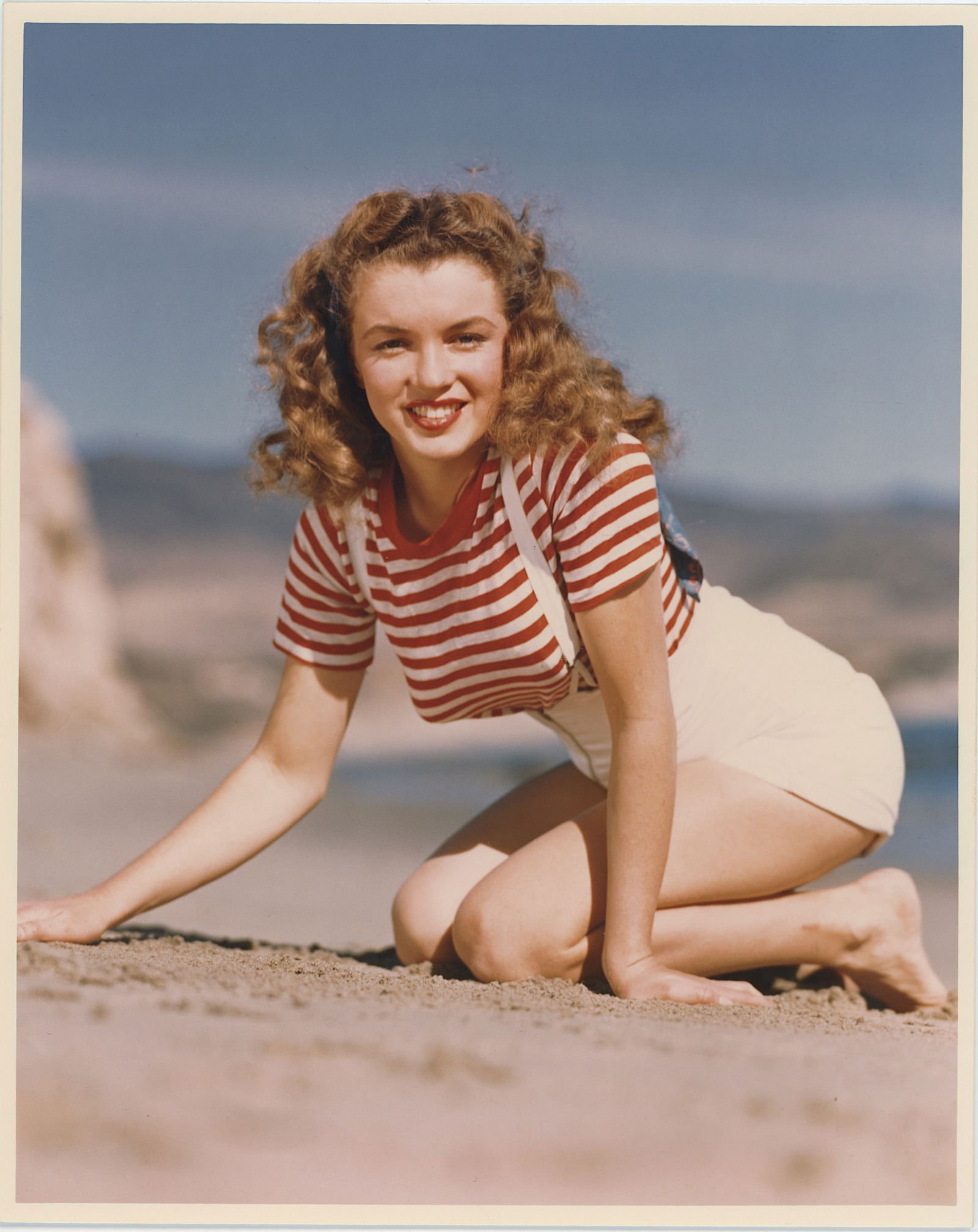 ANDRE DE DIENES Photograph of MARILYN MONROE, Tobay Beach, 1945 (1 of 2)