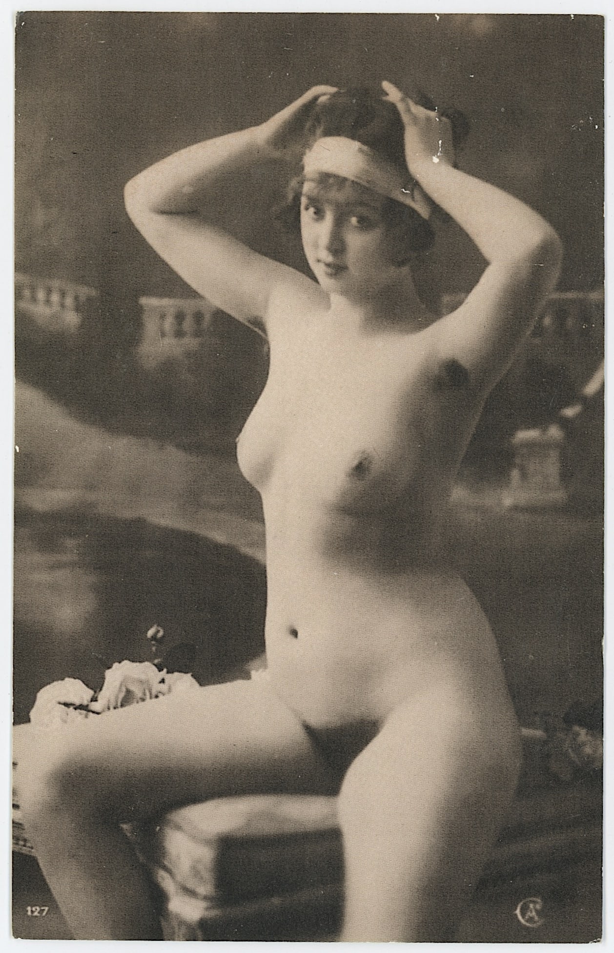 Vintage Rare Selected Ephemera Collectors Opportunity: The provenance of this item is the forgotten (for many years) inventories of Artelisted. Most of these findings are vintage postcards and/or tradecards. The regular size of a postcard/tradecard is app