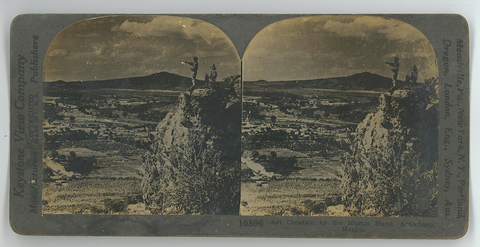 Antique Real Photo Original Stereoview ACAMBARO, MEXICO: This stereoviews is original from the epoch . The stereoviews we are offering come mainly from collectors in the U.S.A. and constitute wonderful testimonies of past time that tend to be unique. They h