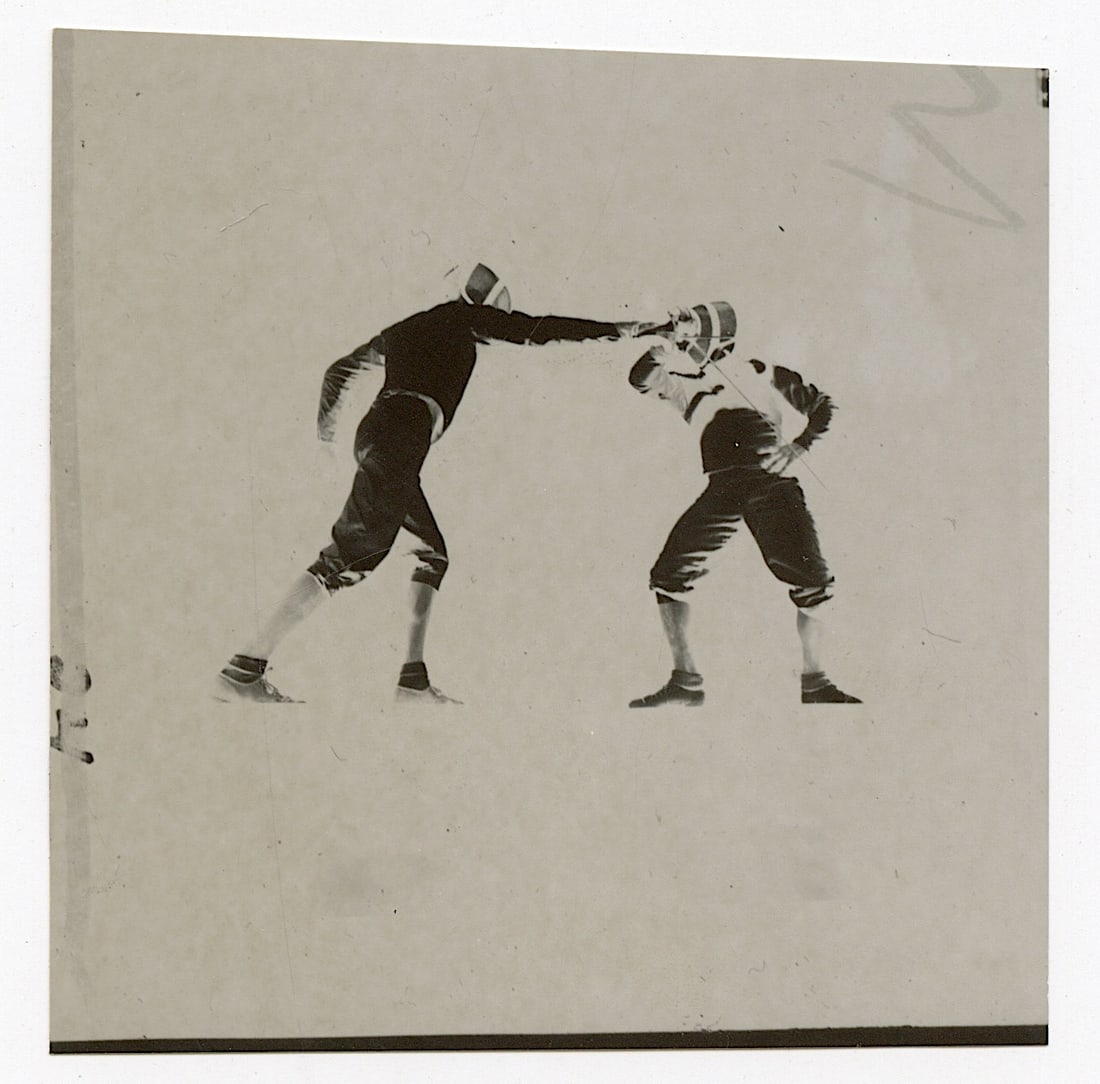 Original Photography by HERB FLATOW Serie Foil Fencing, Contact (1 of 2)