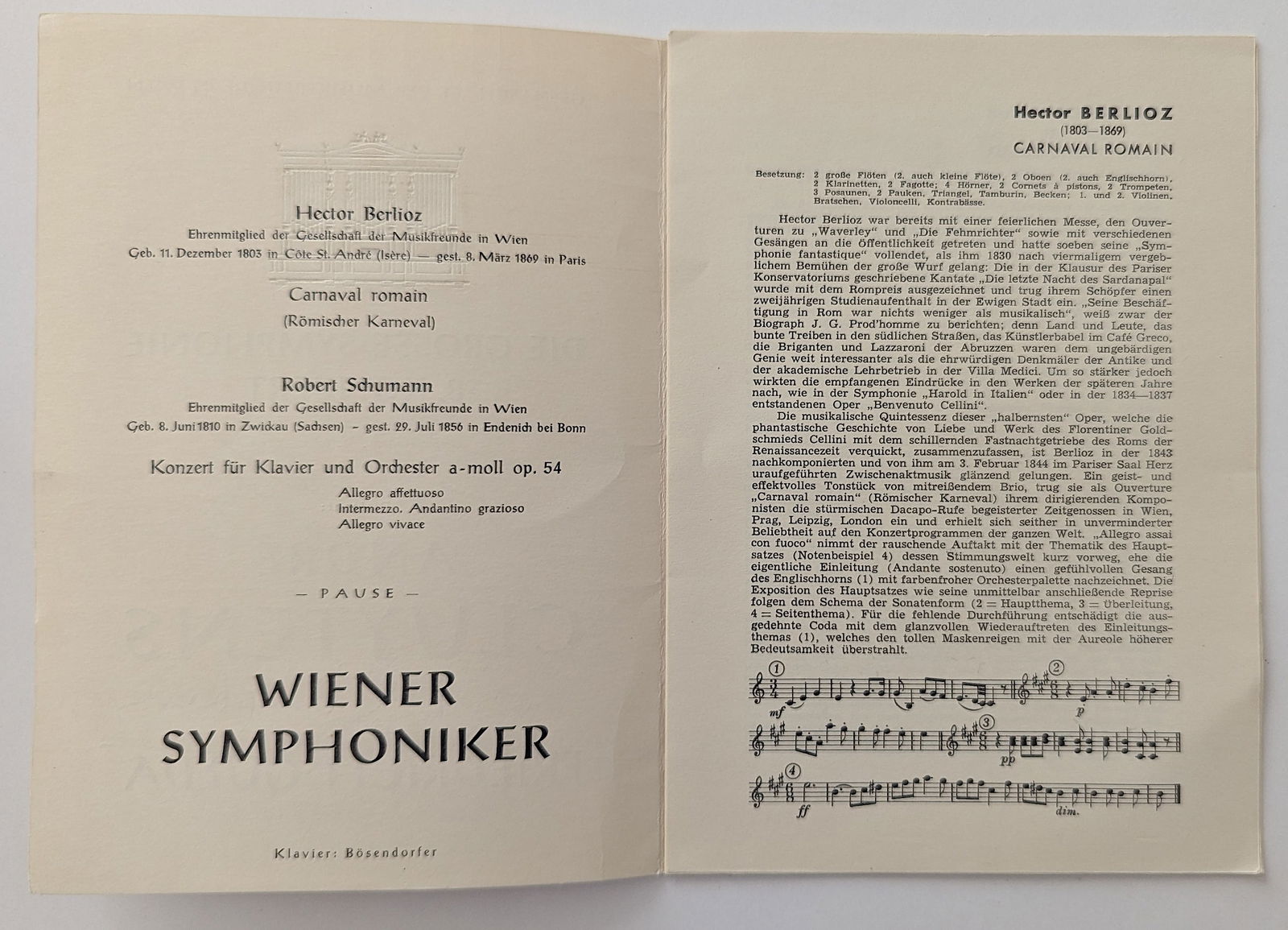 ANDRE CLUYTENS - Friedrich Gulda - Signed Program 1961 - 3