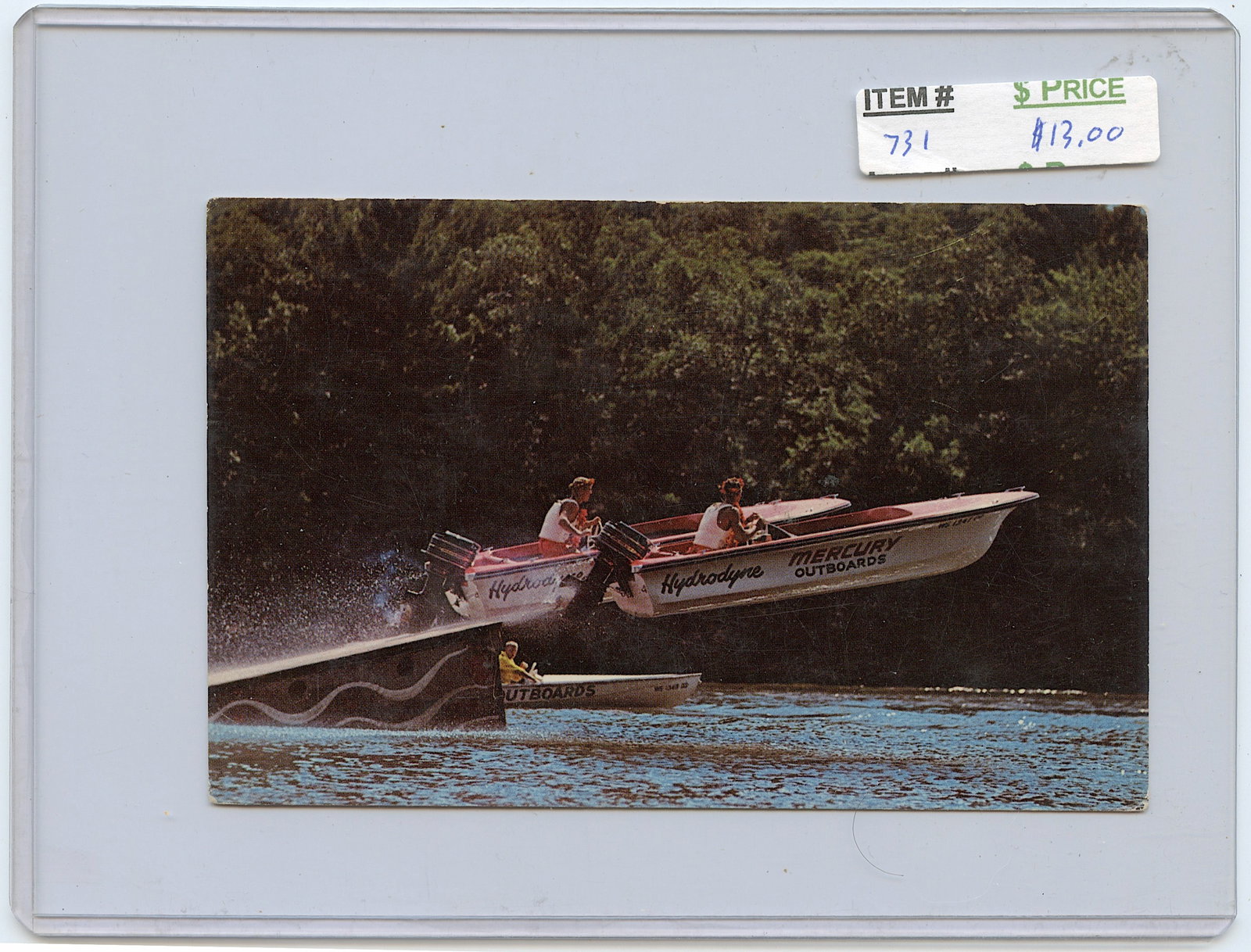 Vintage Ephemera Postcard Tommy Bartlett's Water Ski Show (1 of 2)