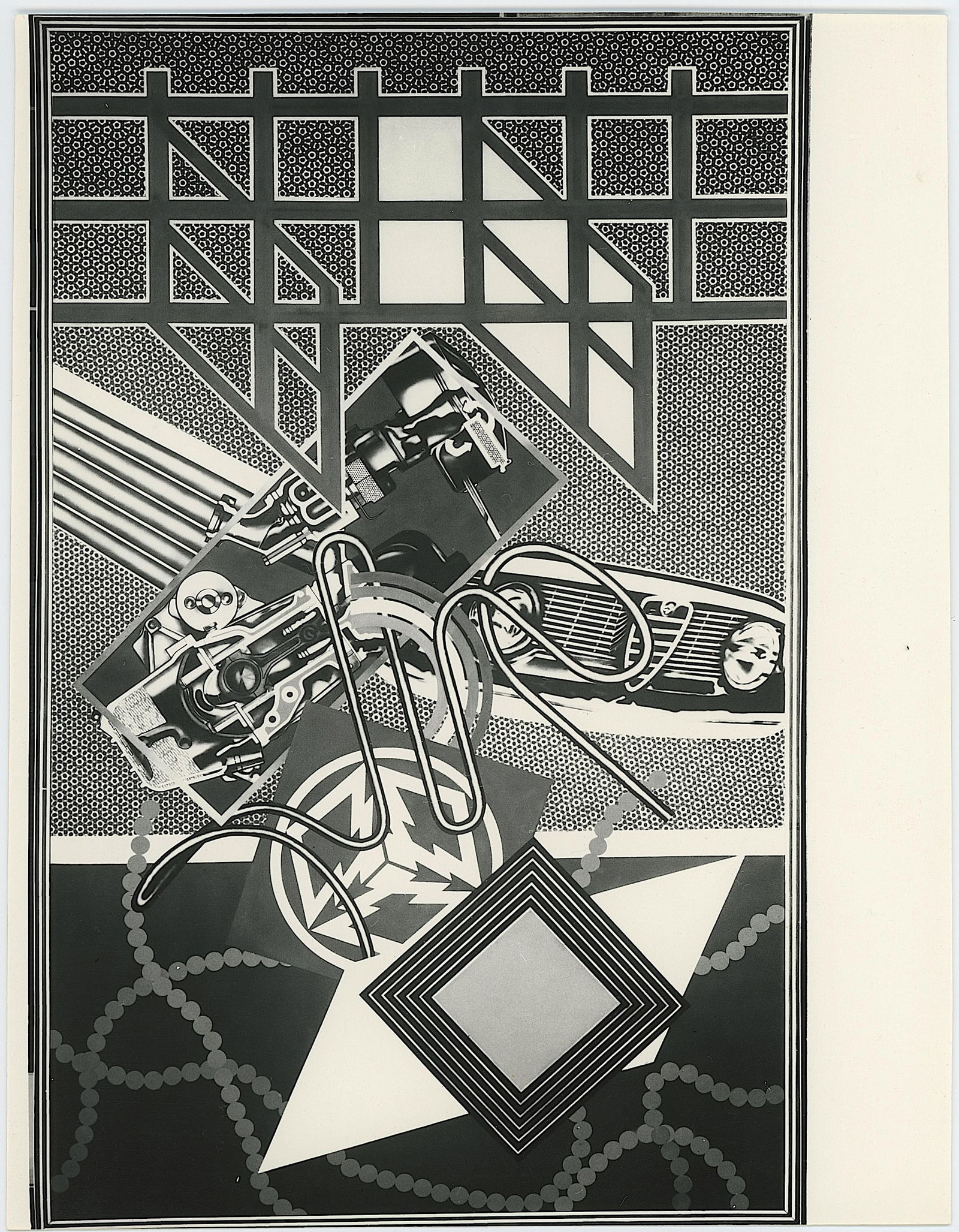 PETER PHILLIPS Vintage Original Glossy Gelatin Print (c. 1960s) POP Art (1 of 2)