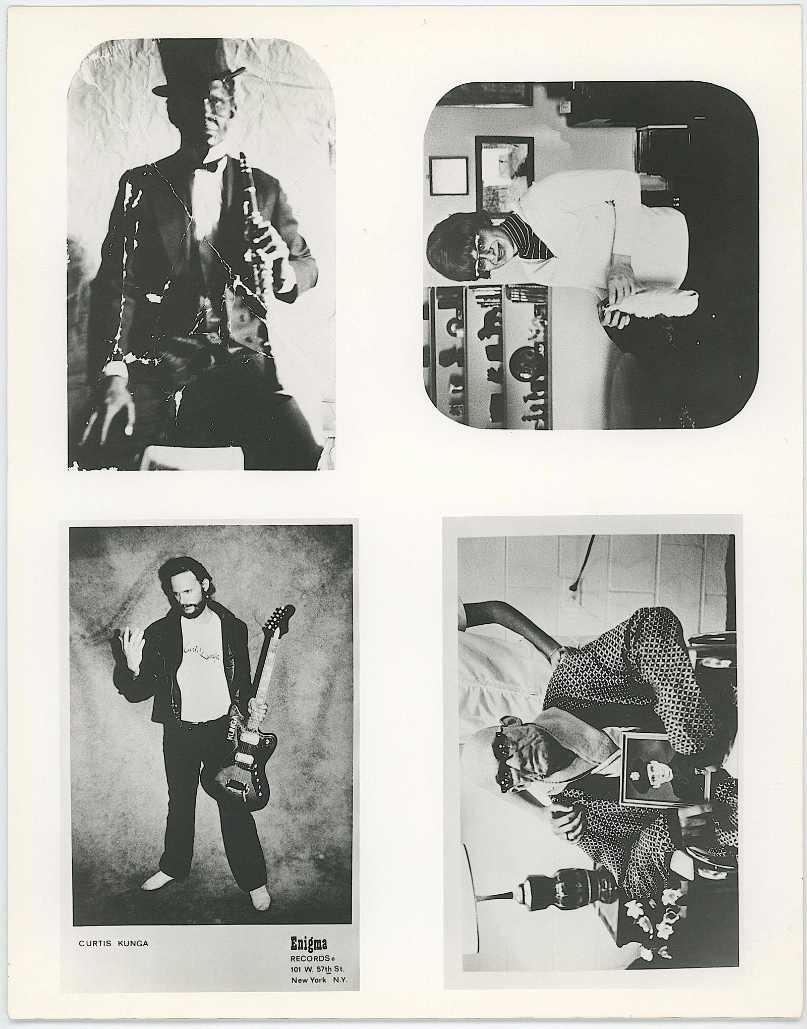 4 ARTISTS Vintage Original Glossy Gelatin Print: PROVENANCE: This vintage original glossy gelatin print was part of a group of photographs mailed by Mrs. Claude Marion Xylander (wife of artist Peter Phillips) in 1960s to Mr. Ira Licht in 1960s (Plea