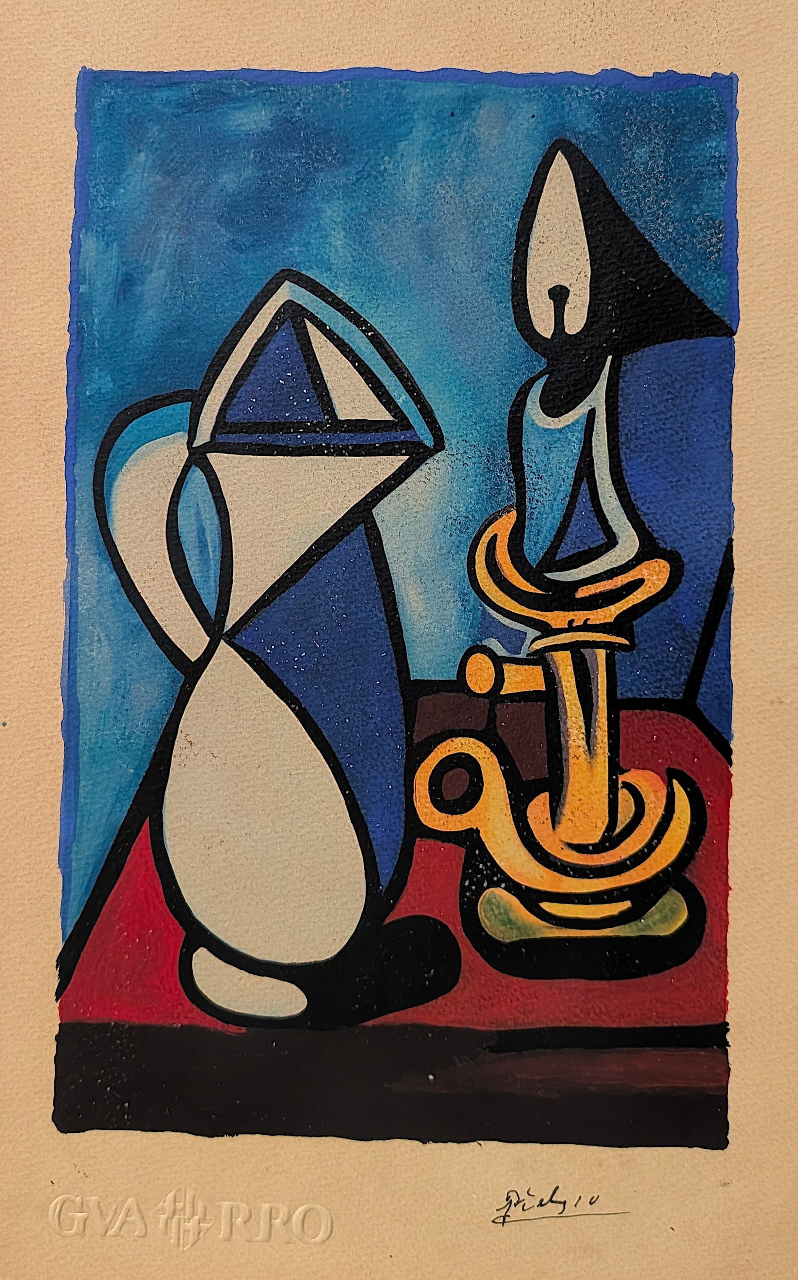 PICASSO - La casserole emaillee- Vintage Hand Enhanced Lithograph (1 of 4)