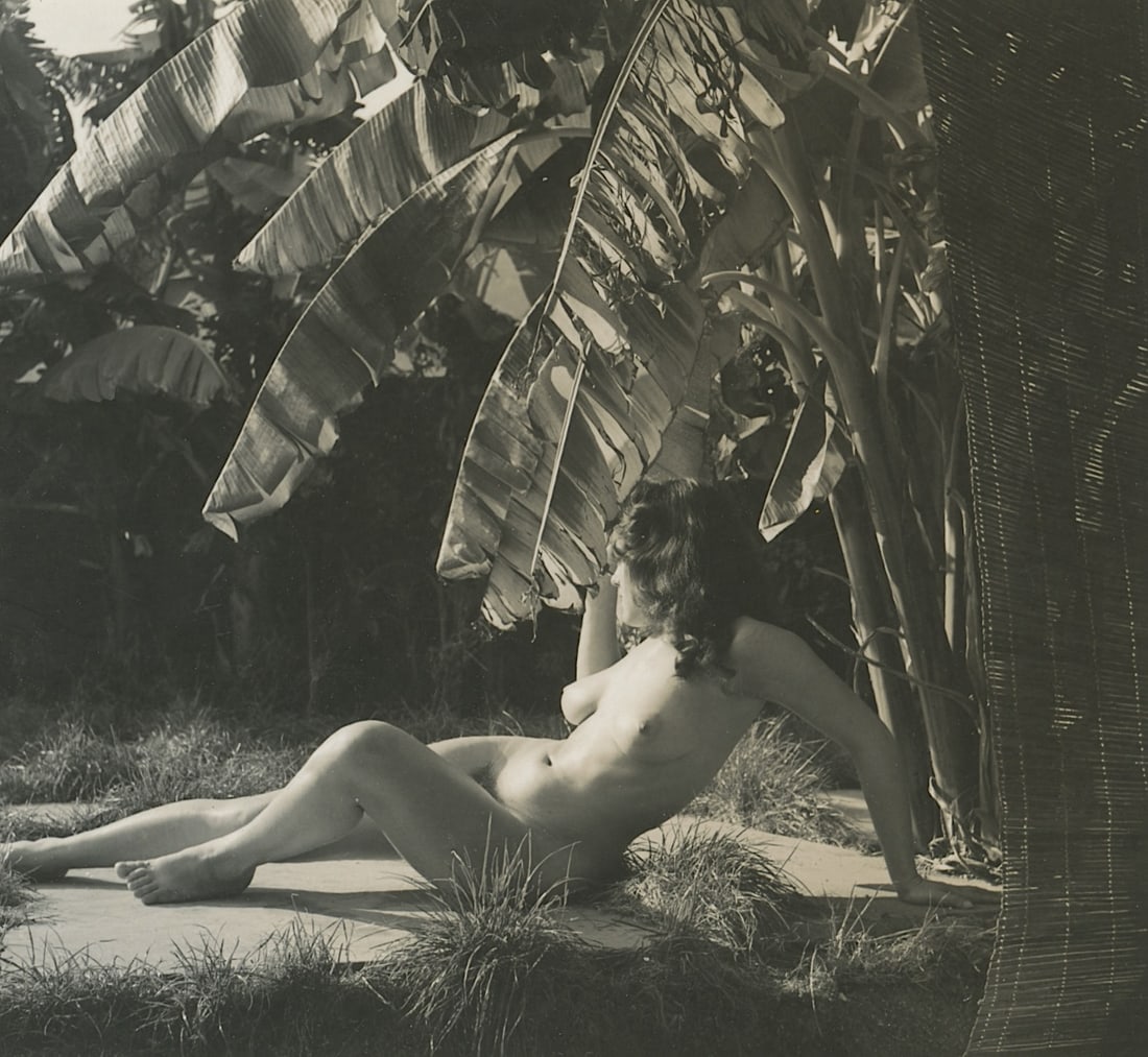ANDRÉ DE DIENES Vintage Photo 1950s-1960s Nude Study: The provenance of this photo is from the estate/archives of notable photographer André de Dienes (Hungarian 1913 - 1986) in CA. André de Dienes is a well-known photographer, especially recognized fo