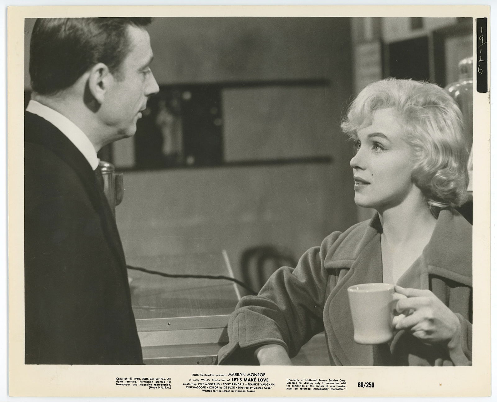 Vintage Photo MARILYN MONROE and Yves Montand in Let's Make Love, 1960 (1 of 2)