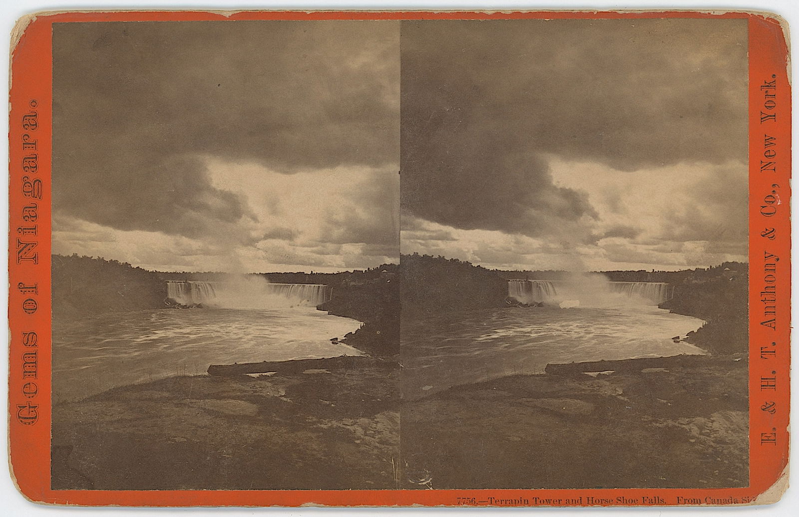 Antique Stereoview Card 19thC. Titled "Gems of Niagara": The provenance is from a deceased collector in South Florida. We have included quality images to show it's actual condition. This lot is located in Boca Raton, Fl and its shipment will be made directl