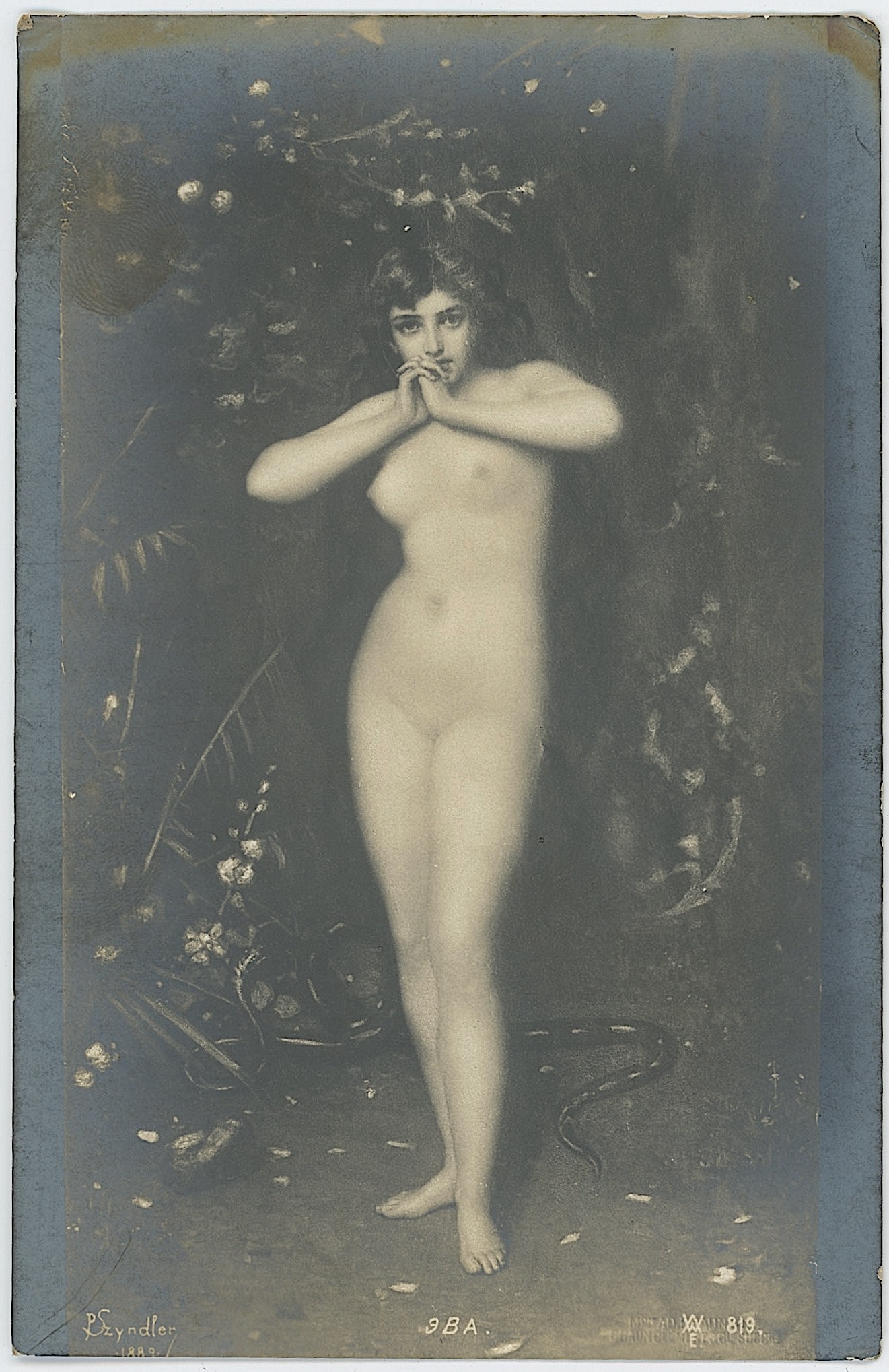 Scarce Ephemera Original 1910s Real Photo Antique Postcard Artistic Nude: The provenance is from a deceased collector in South Florida. The dimensions are Approx. 5.25" x 3.3". We have included quality images to show it's actual condition. This lot is located in Boca Raton,