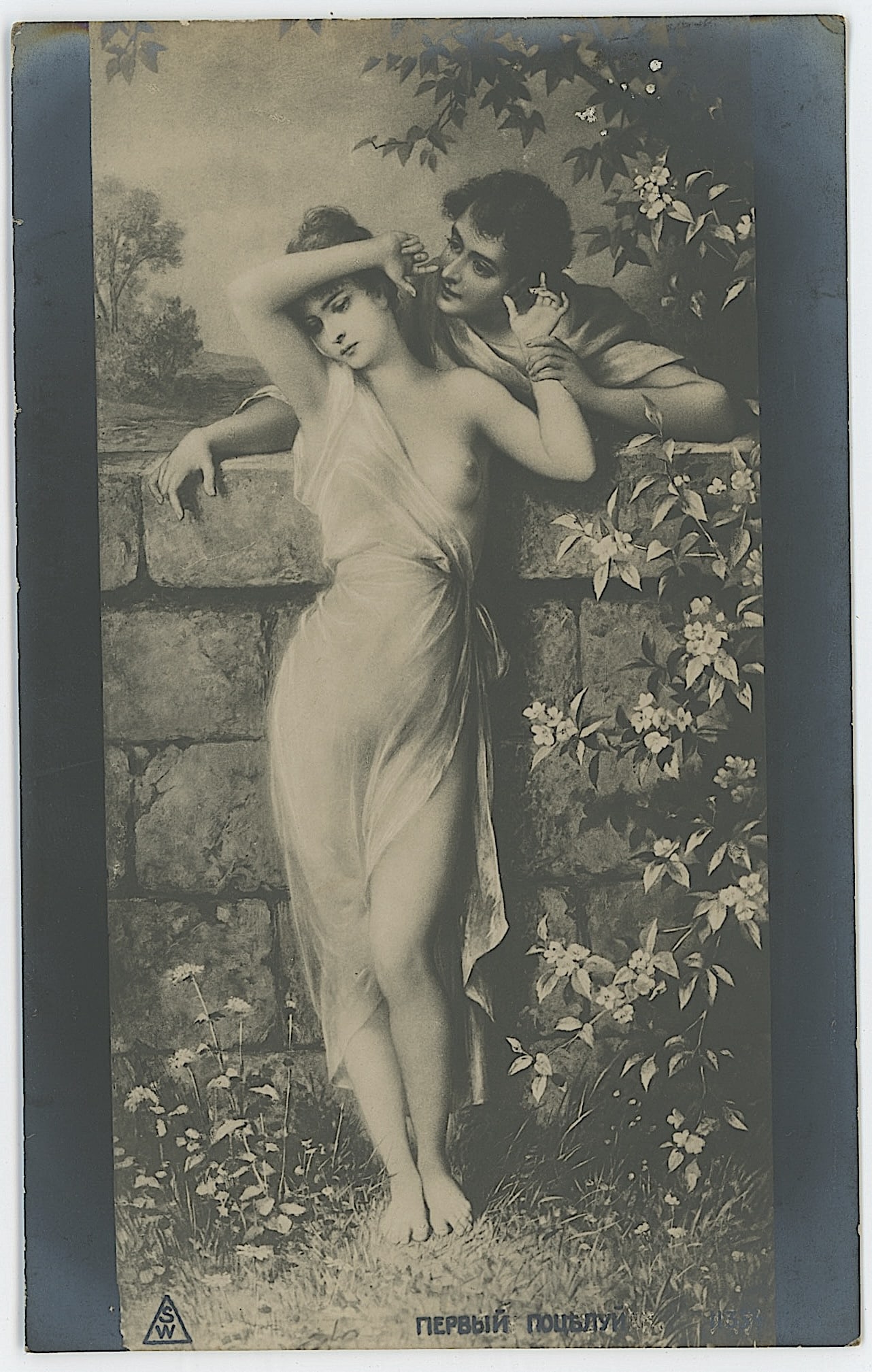 Scarce Ephemera Original 1910s Real Photo Antique Postcard Artistic Nude: The provenance is from a deceased collector in South Florida. The dimensions are Approx. 5.25" x 3.3". We have included quality images to show it's actual condition. This lot is located in Boca Raton,