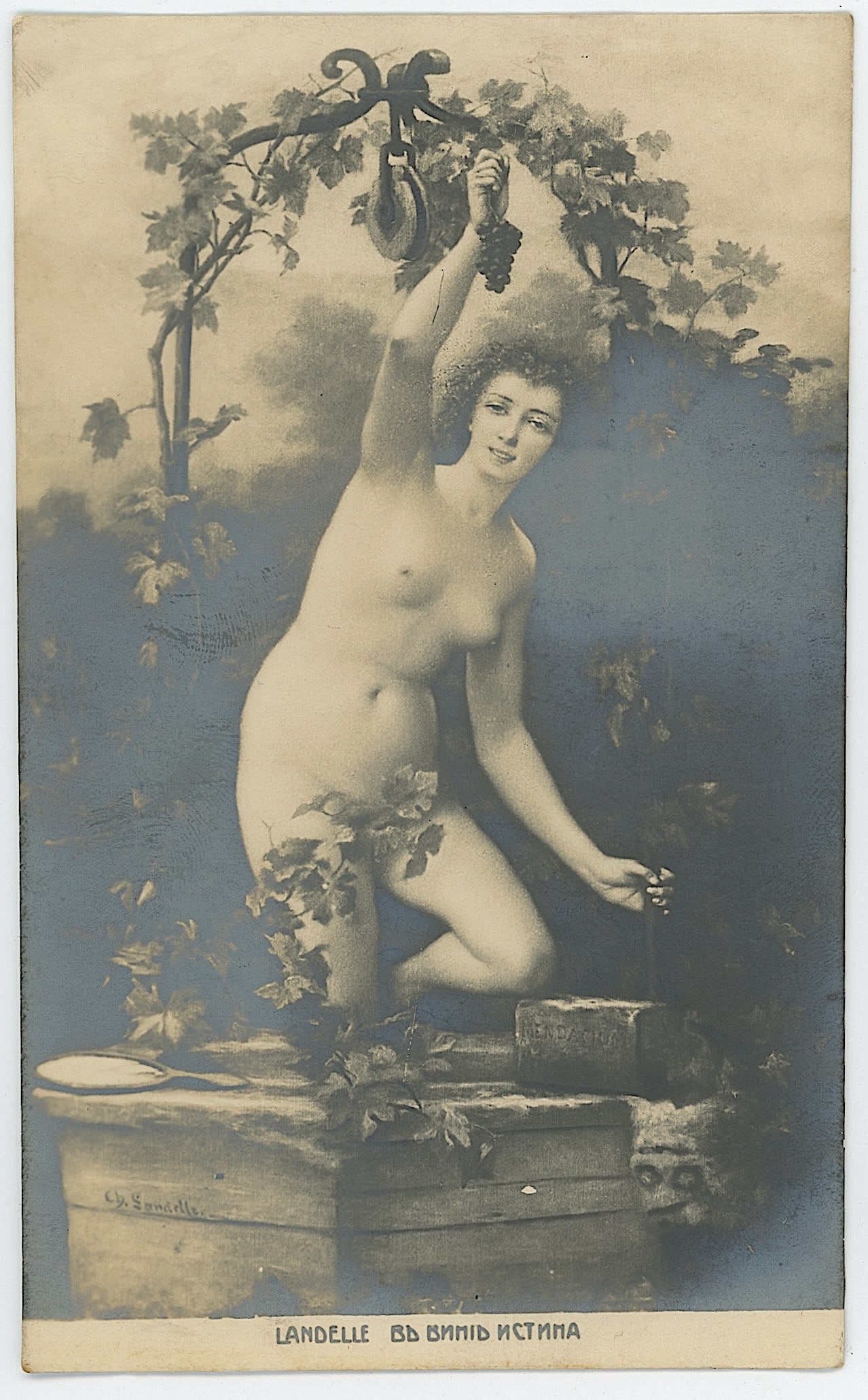 Scarce Ephemera Original 1910s Real Photo Antique Postcard Artistic Nude: The provenance is from a deceased collector in South Florida. The dimensions are Approx. 5.25" x 3.3". We have included quality images to show it's actual condition. This lot is located in Boca Raton,