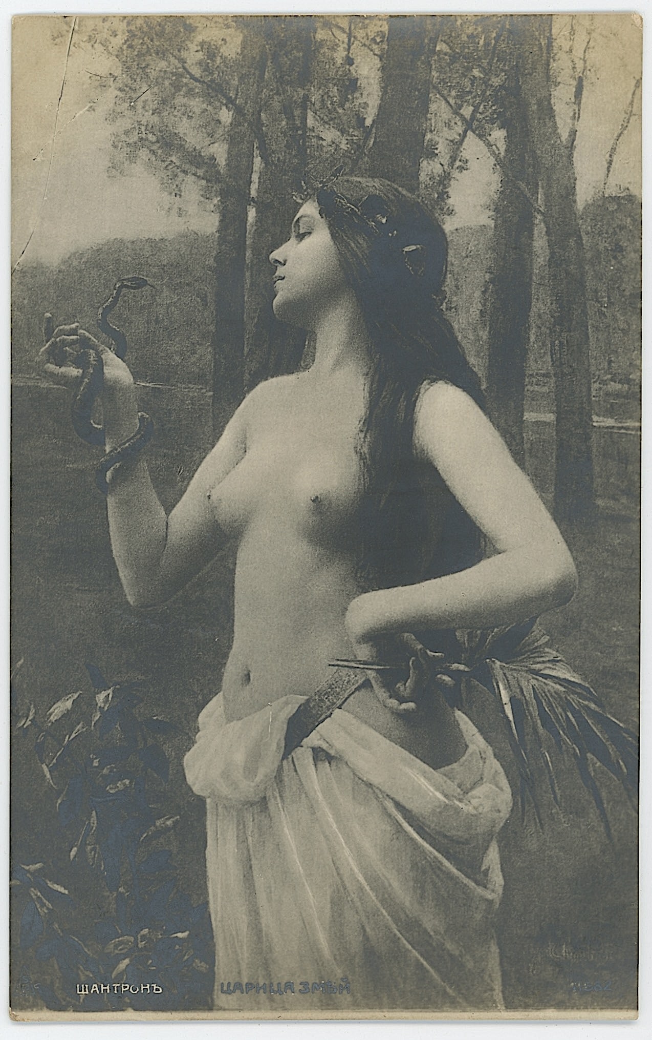 Scarce Ephemera Original 1910s Real Photo Antique Postcard Artistic Nude: The provenance is from a deceased collector in South Florida. The dimensions are Approx. 5.25" x 3.3". We have included quality images to show it's actual condition. This lot is located in Boca Raton,