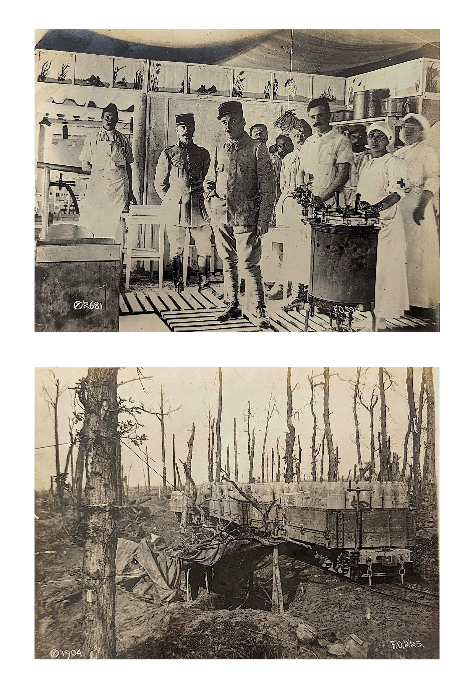 Vintage Pair Original Ca. 1910s Photos American Troops WWI: This lotincludes a scarce original pair of photographs and historical pair of original photographs of the allies troops during the WW1. Their provenance are from an antique album including original ic