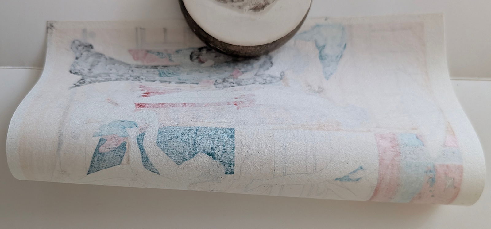 Original Art Etching with Moth Insects AP Signed - 2