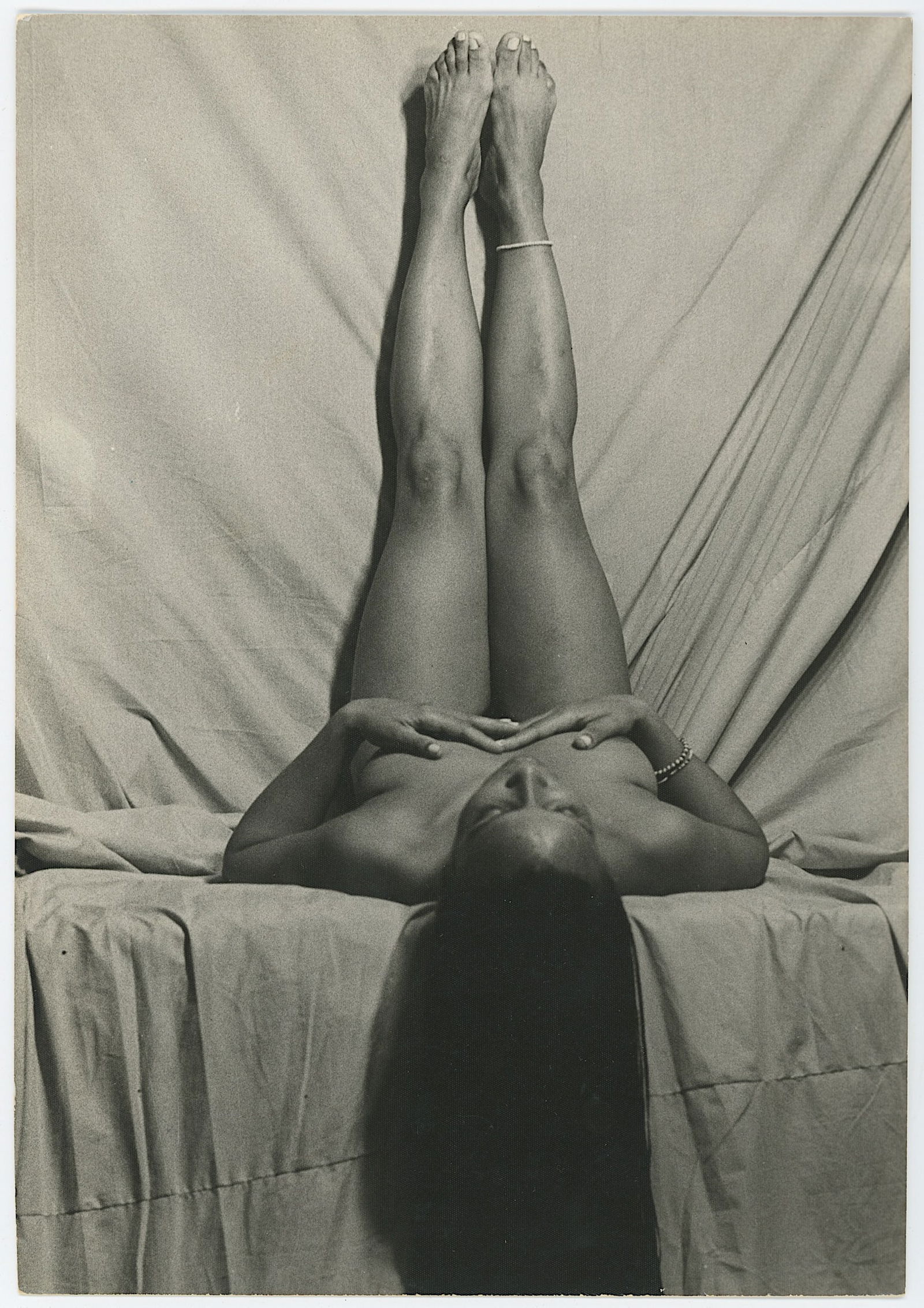 Vintage Artistic Nude Photograph by PACO MEDINA, Stamped: The provenance of this item is the forgotten (for many years) inventories of Artelisted. The dimensions are Approx. 9.5" x 7". This lot is located in Boca Raton, Fl and its shipment will be made direc