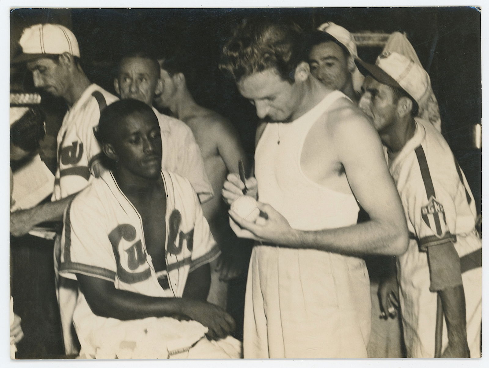 Vintage BASEBALL Photograph Ephemera Collectors Opportunity: The provenance of this item is the forgotten (for many years) inventories of Artelisted. Most of these findings are vintage postcards, tradecards and sports photographs. The regular size of a postcard