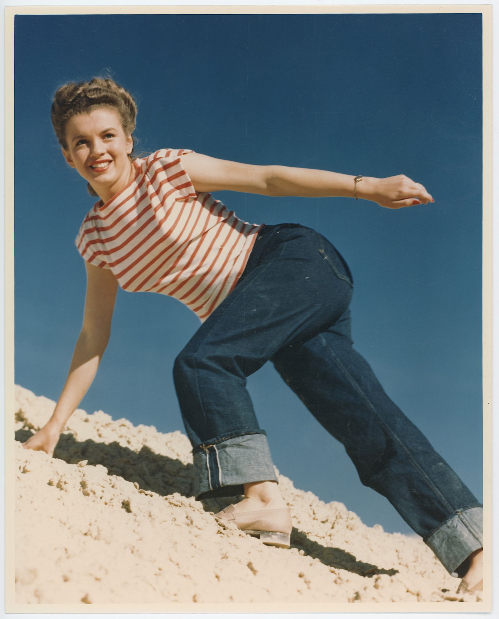 ANDRE DE DIENES Photograph of MARILYN MONROE, Nevada: The provenance of this photo is from the estate/archives of notable photographer André de Dienes (Hungarian 1913 - 1986) in CA. André de Dienes is a well-known photographer, especially recognized fo