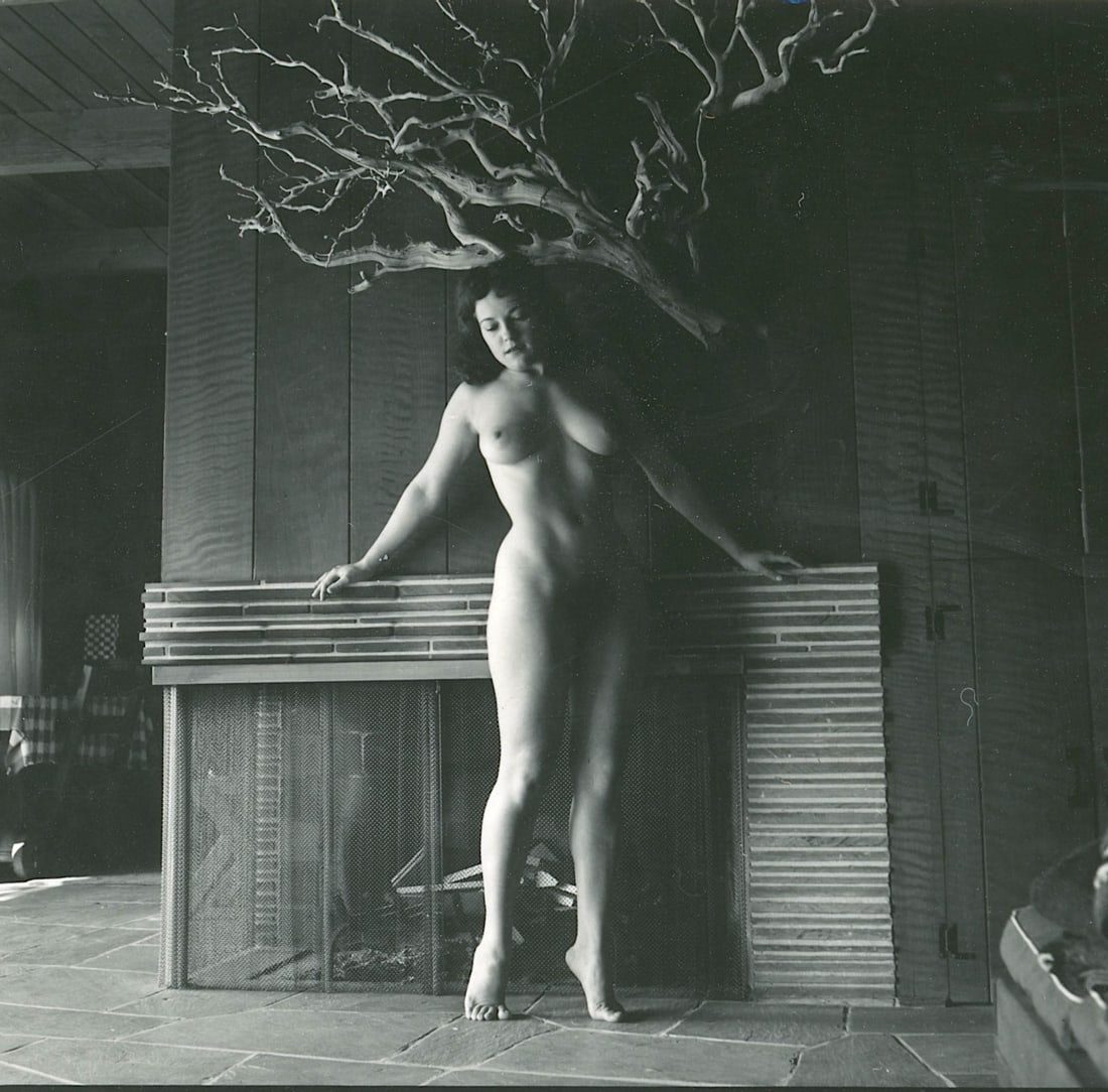 ANDRÉ DE DIENES Vintage Photo 1950s-1960s Nude Study: The provenance of this photo is from the estate/archives of notable photographer André de Dienes (Hungarian 1913 - 1986) in CA. André de Dienes is a well-known photographer, especially recognized fo