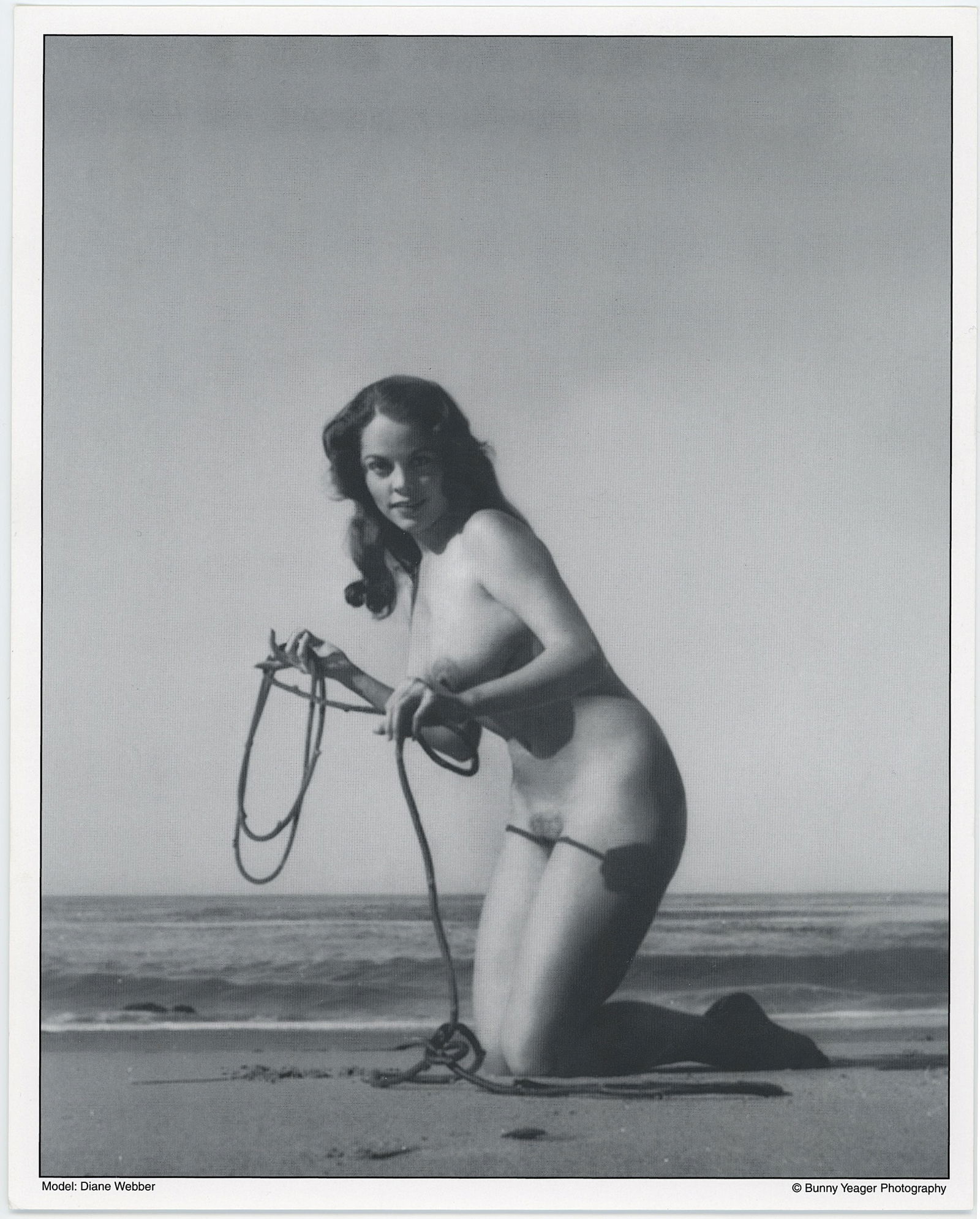 BUNNY YEAGER Vintage Pin Up Litho Model (1 of 1)