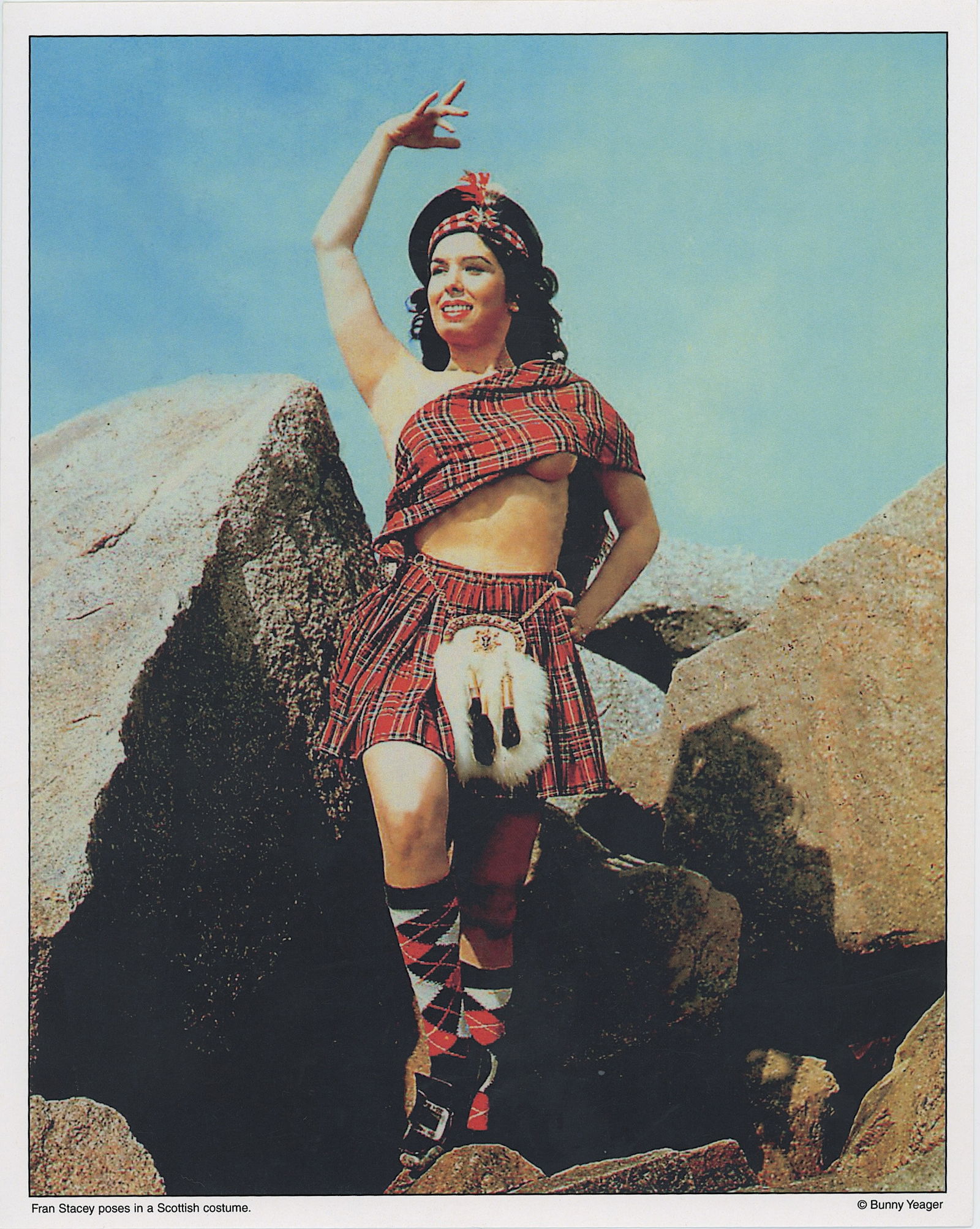 BUNNY YEAGER Vintage Pin Up Litho Model FRAN STACEY (1 of 1)