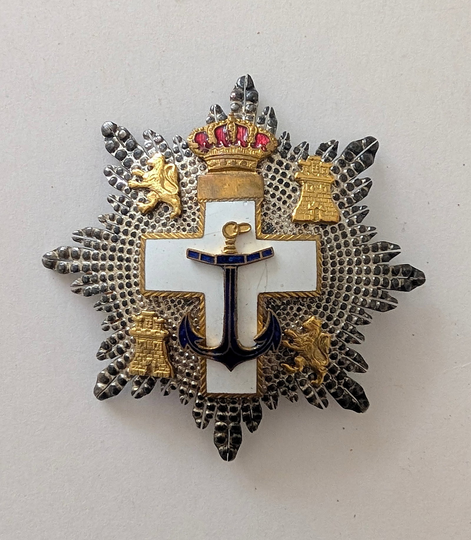 Vintage Spain, Kingdom. An Order Of Naval Merit - Ii Class Star (1 of 2)